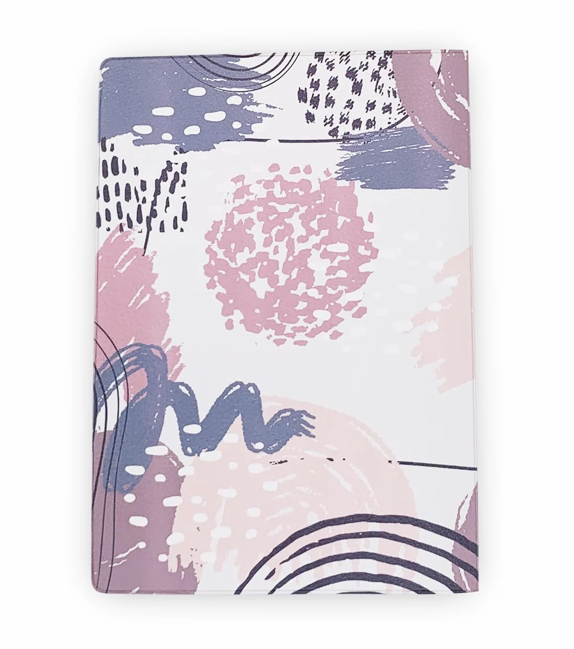 Protège Carnet de Santé en Simili Cuir Fabriqué en France - Étui Carnet Bébé Format Maternité Standard Rose et Gris