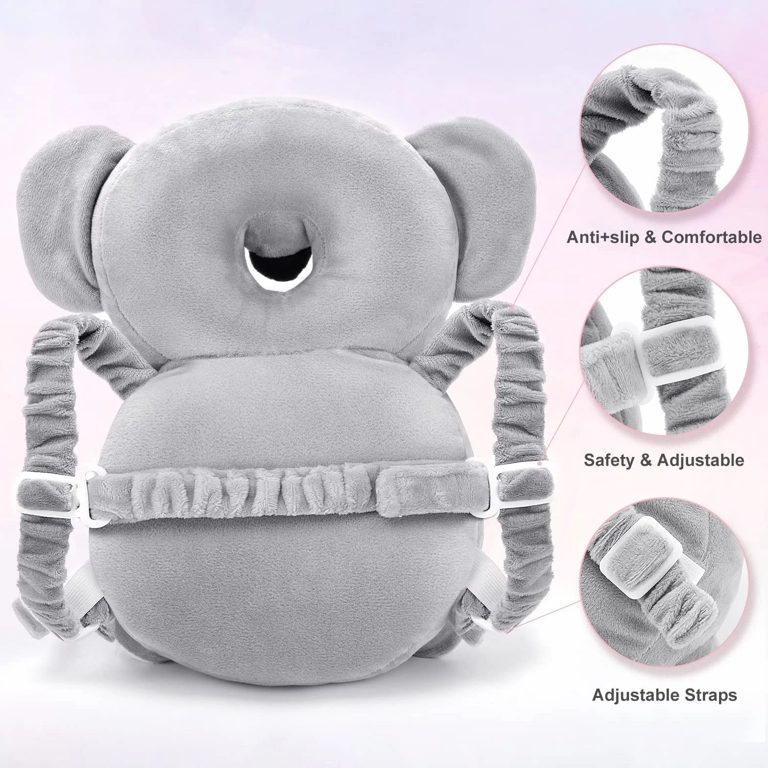 Doux Coussin Protection Tête Bébé 4-24 Mois Anti-Chute Enfants