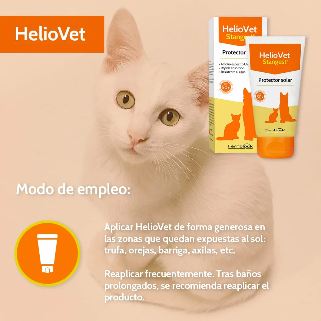 Heliovet crème solaire SPF50+ pour animaux 50 ml