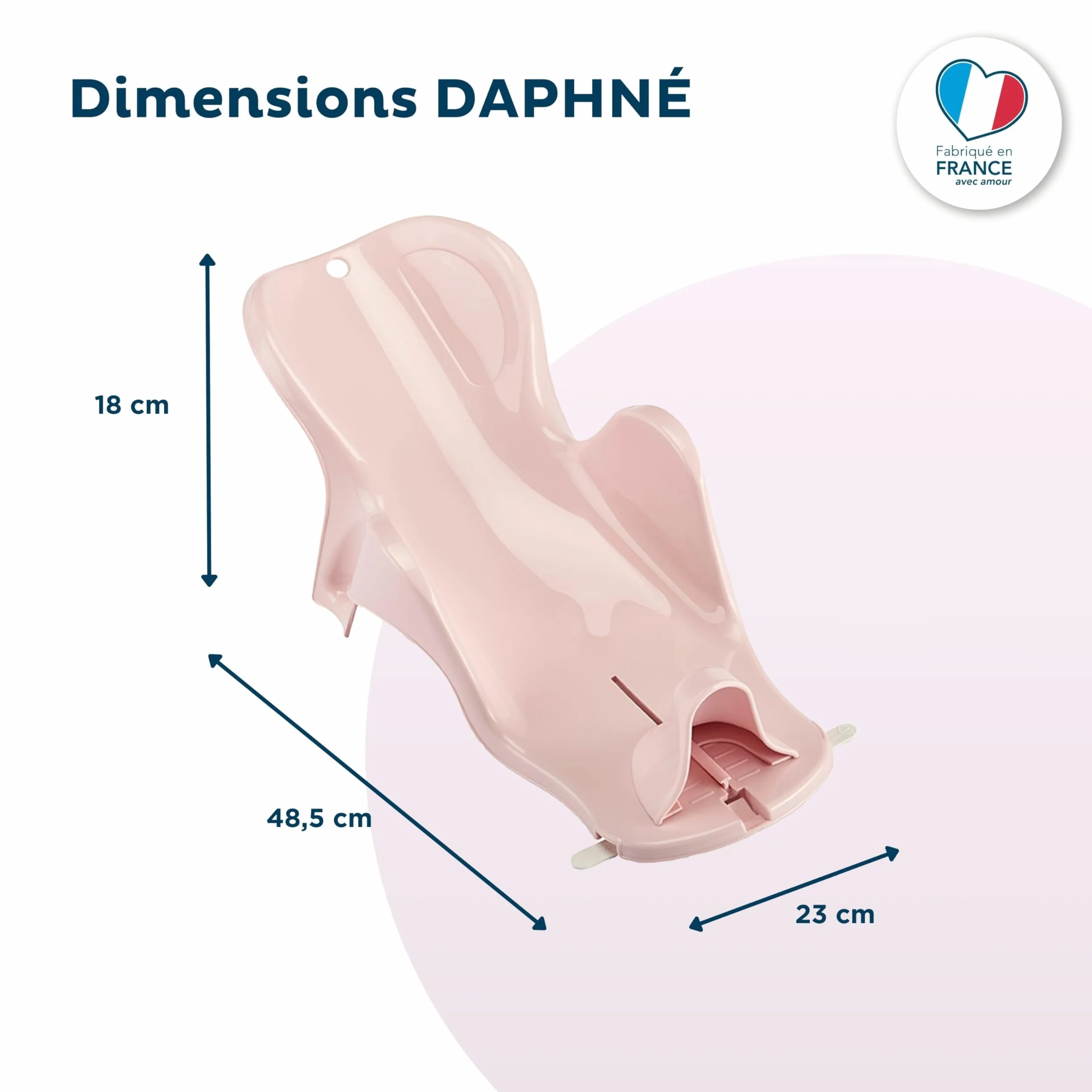Anneau de bain THERMOBABY Daphne Transat Rose poudré