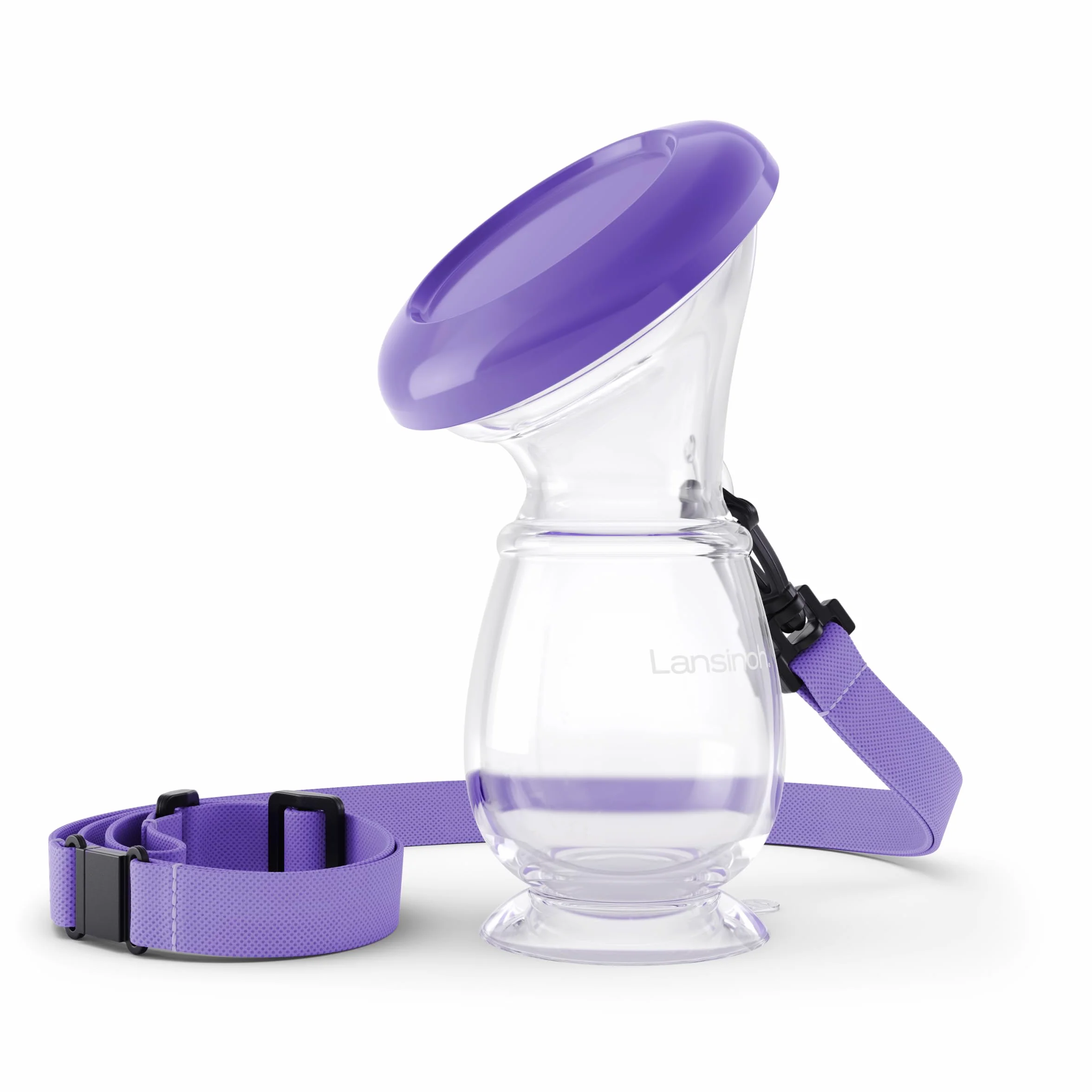 Lansinoh Tire-lait Manuel en Silicone Sans BPA – Léger, Portable, Collecteur de Lait Maternel