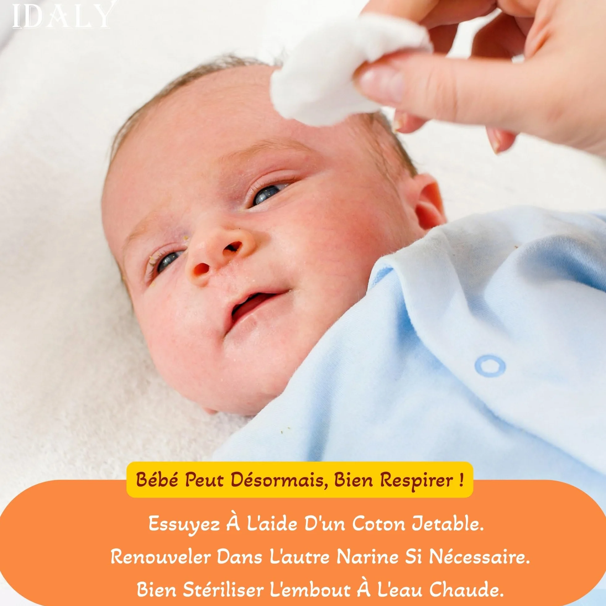 Mouche Bebe Seringue Nasale Bebe MEGA PACK 10 - Embout Silicone Souple Irrigateur Reutilisable