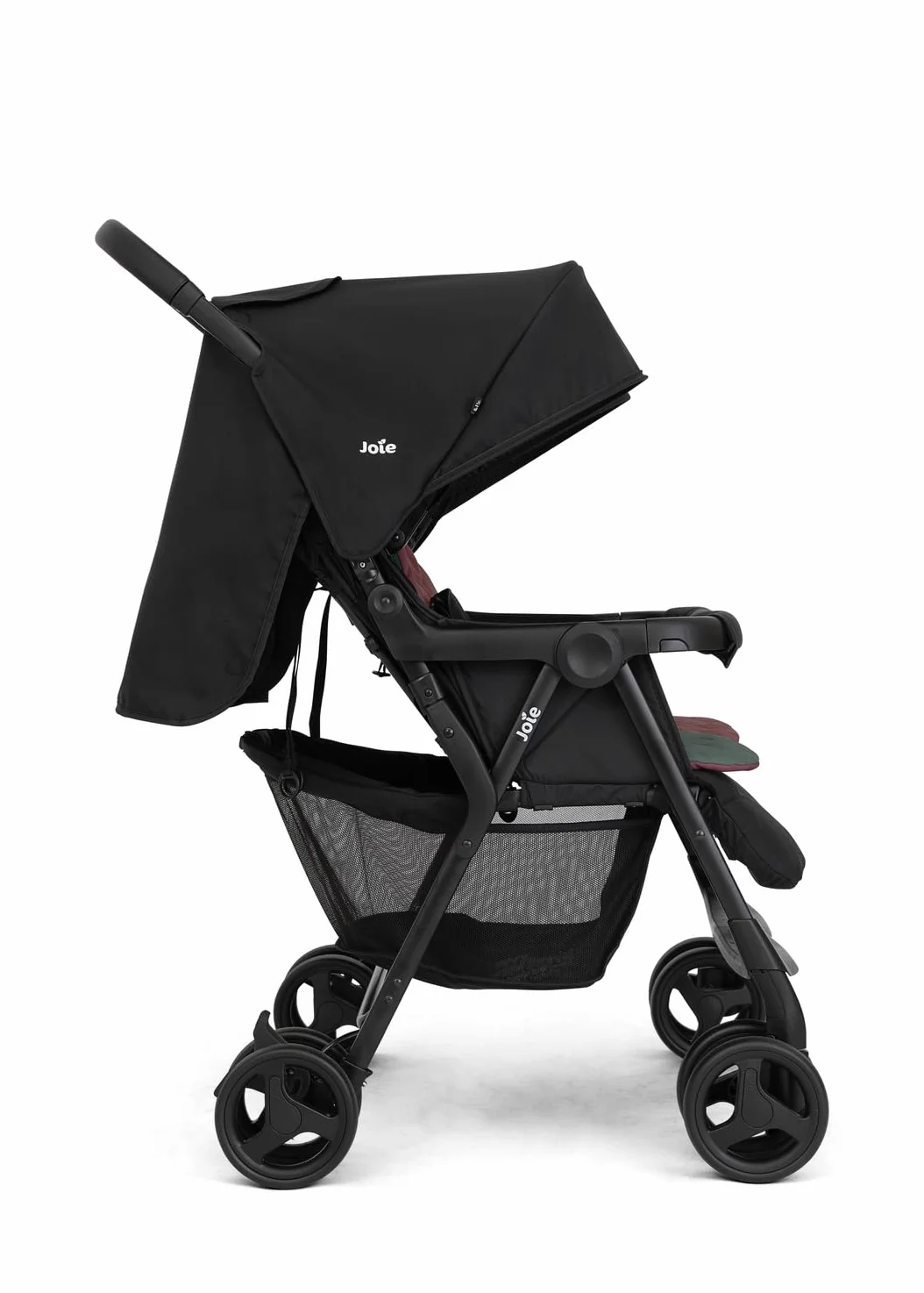 Poussette double JOIE AIR TWIN côte à côte 15 kg UPF 50+ pliage facile pluie incluse Shale