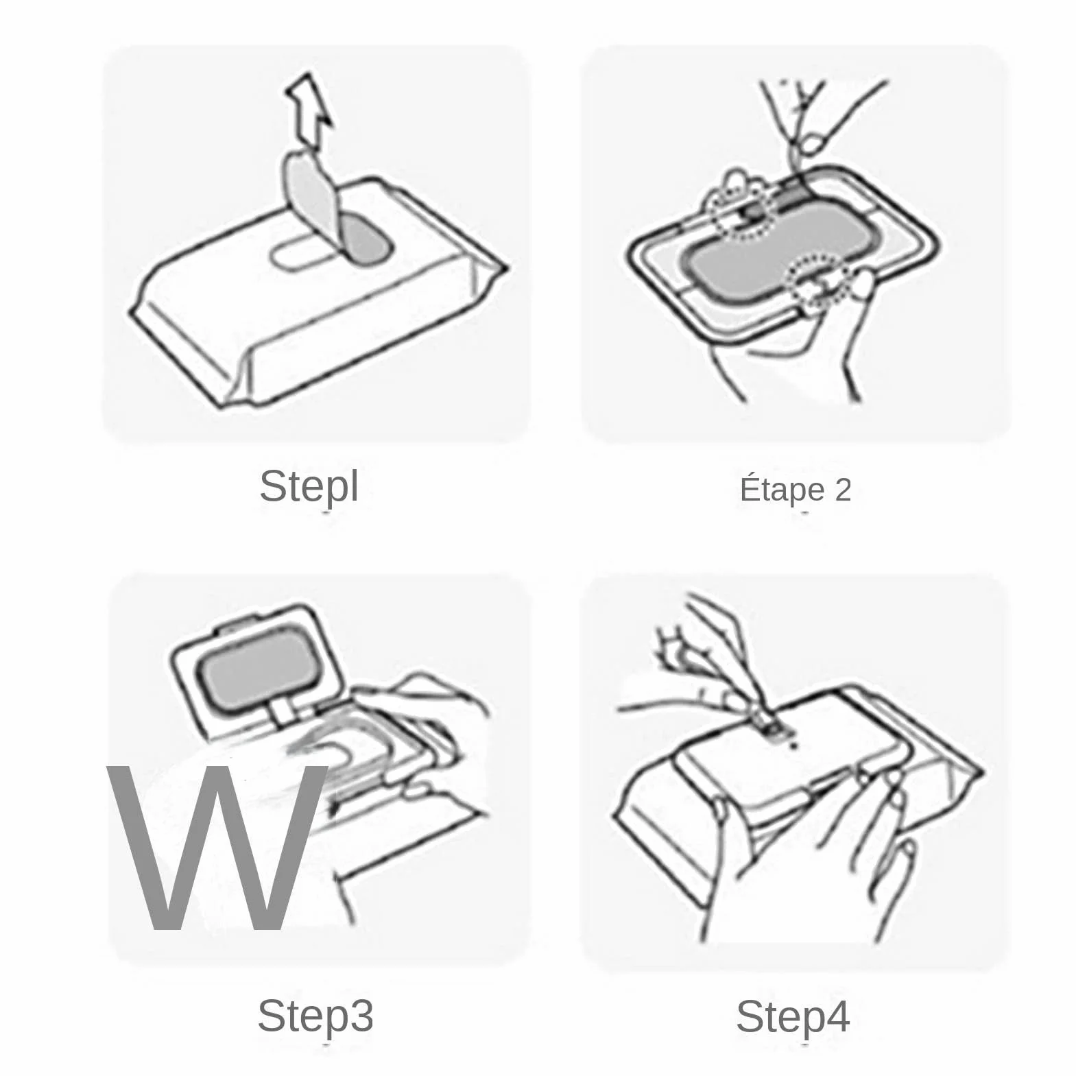 Chauffe-Lingettes Pour Bébé avec Thermostat Boîte de Lingettes Humides Support Distributeur
