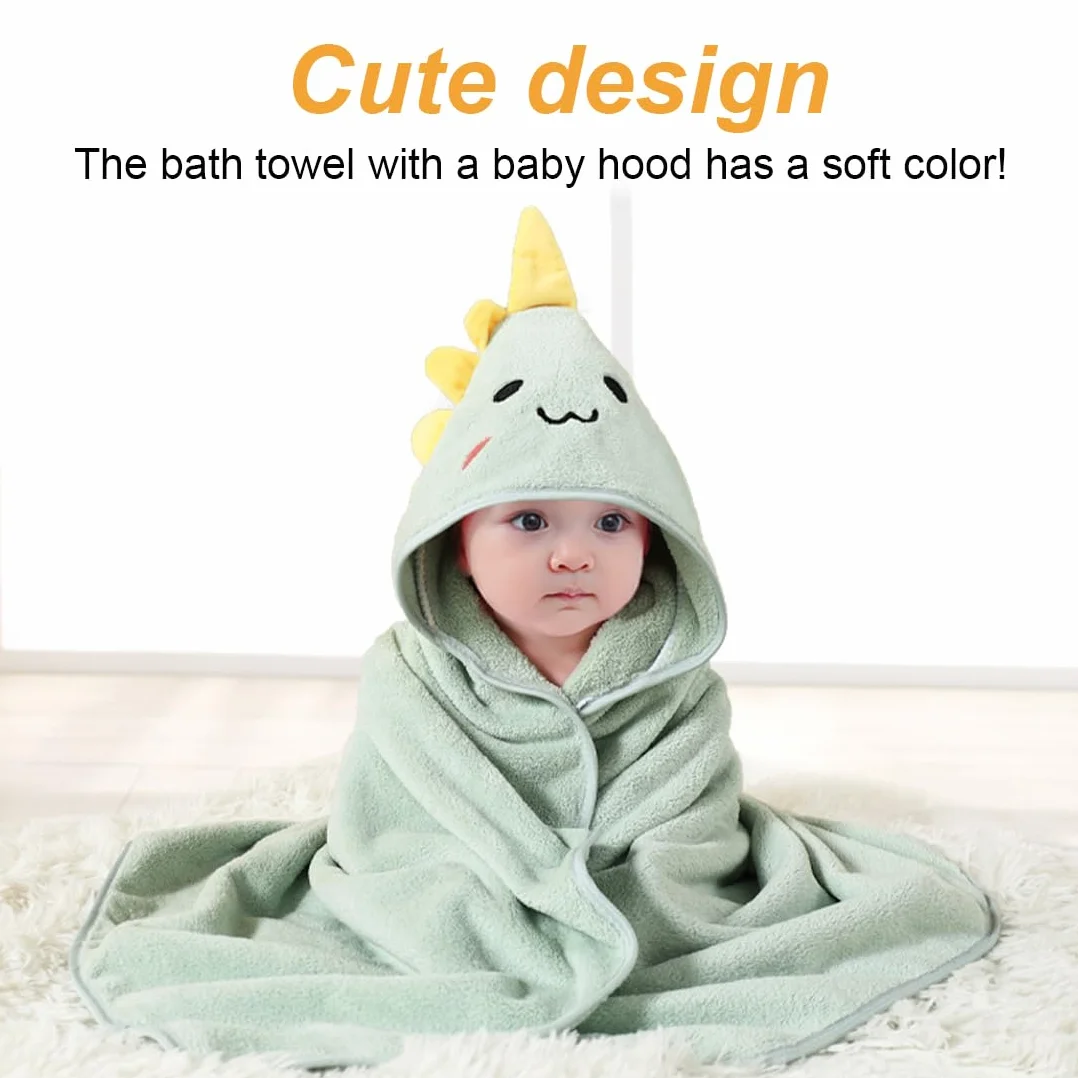WeddHuis Serviette à Capuche Bébé Peignoir de Bain Tissu Éponge Cape de Bain Bébé Garçon Cadeau Naissance