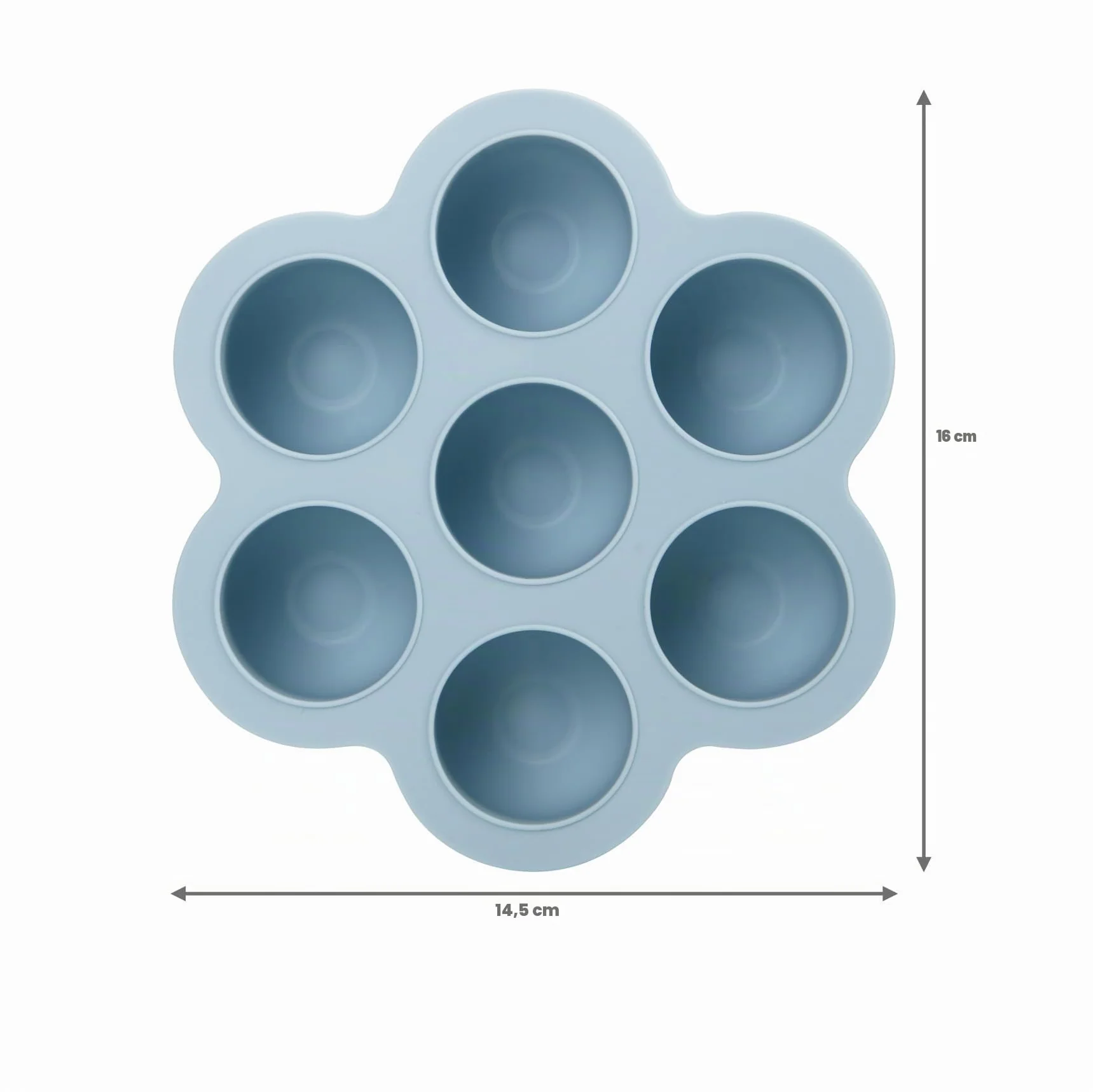 PandaEar Lot de 3 Plateaux de Congélation pour Aliments pour Bébés avec Couvercles en Silicone
