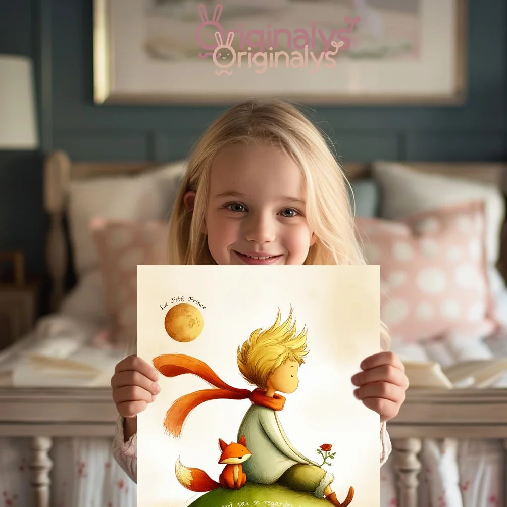 Originalys Le Petit Prince Affiche décorative A4 pour chambre d'enfant