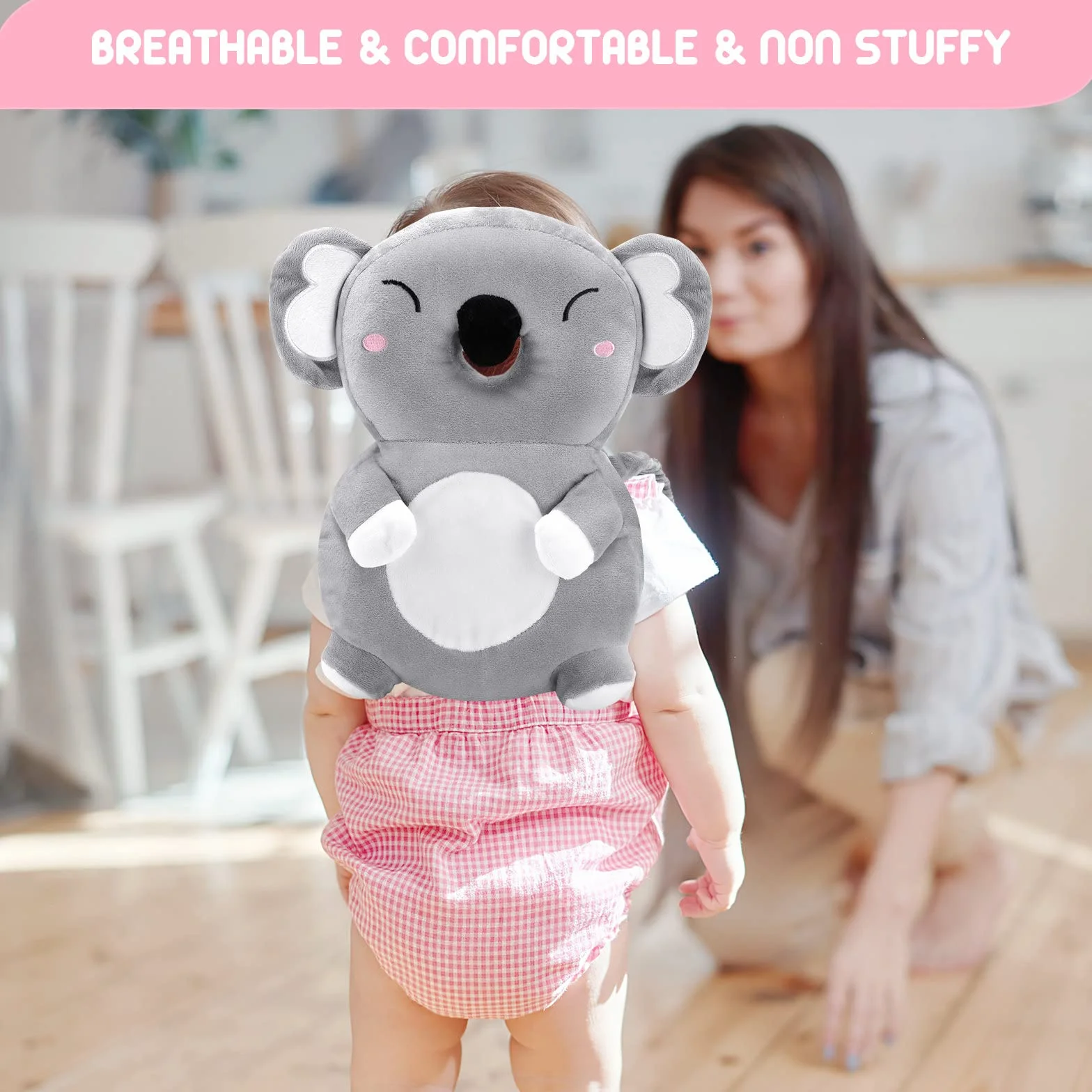 Doux Coussin Protection Tête Bébé 4-24 Mois Anti-Chute Enfants