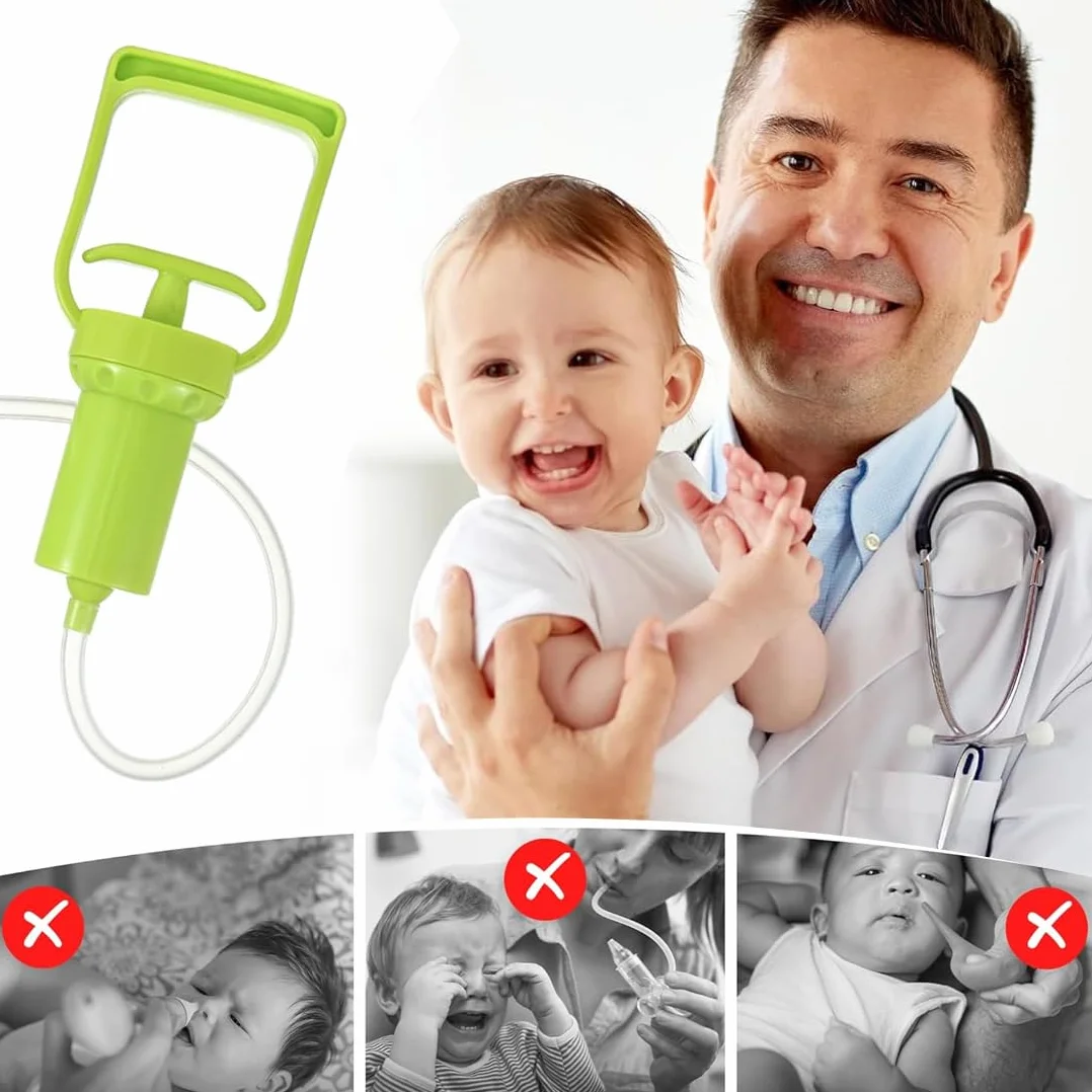 Mouche-Bébé Portable, Pompe d'Aspiration Manuelle Puissante, Soulagement Congestion