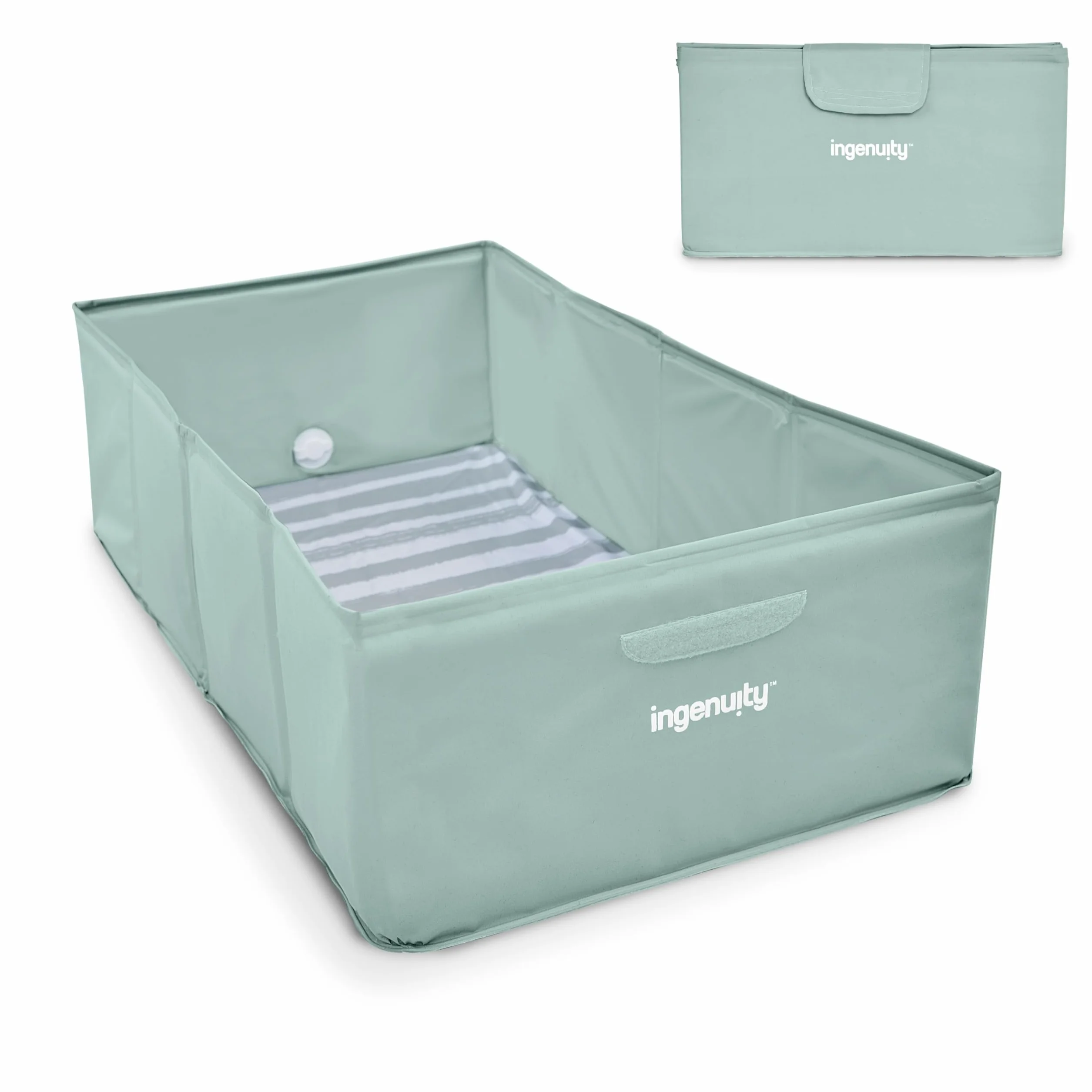 Ingenuity Baignoire Tuckaway Toddler Tub Pliable pour Douche, 12 Mois à 5 Ans