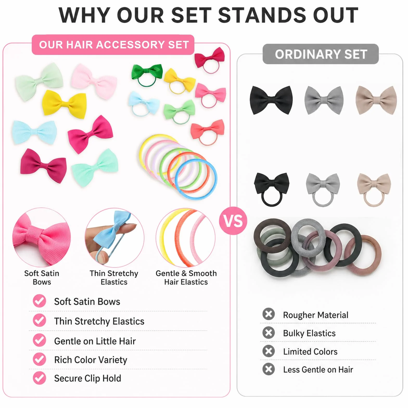 78 Pièces Barrettes Cheveux Fille Chouchou Bébé, Élastiques Cheveux, Mini Pinces pour Bébé