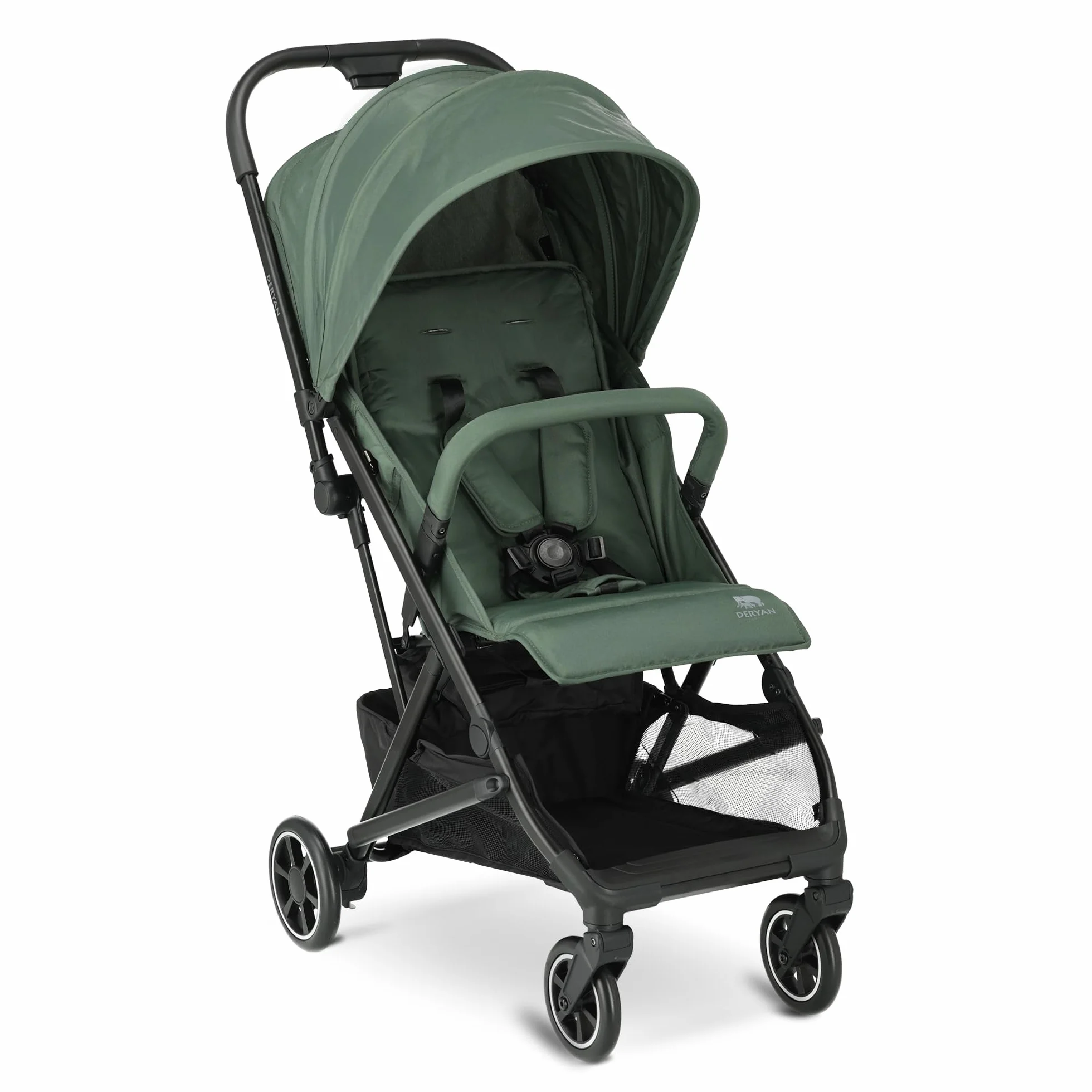 Deryan Easy2 Poussette Canne Bébé Légère Compacte 0-4 ans 7.8 kg Pliage une main UPF 50+ Vert