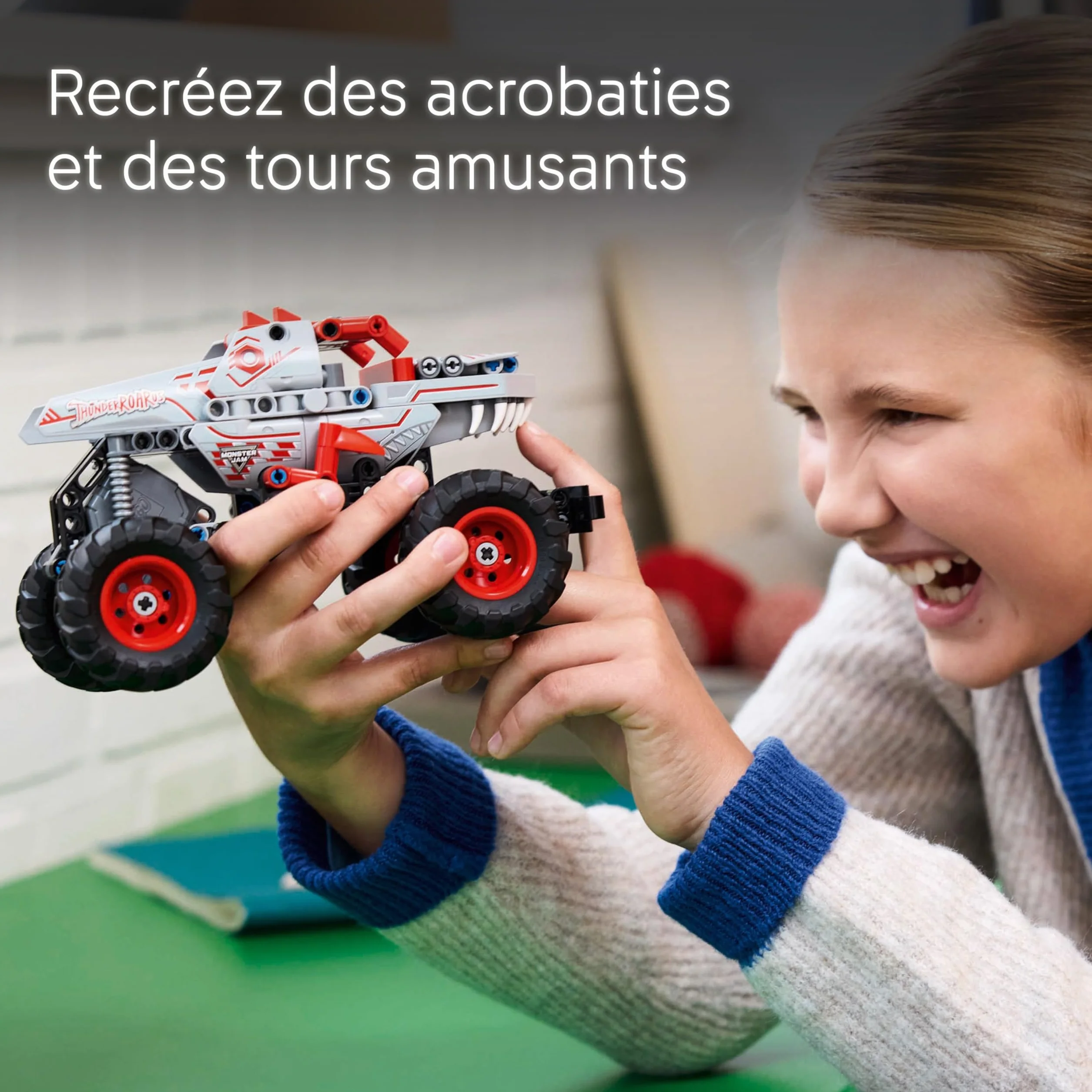 LEGO Technic Monster Jam ThunderROARus à rétrofriction 42200 Maquette de Camion Dinosaure pour Enfant dès 7 Ans