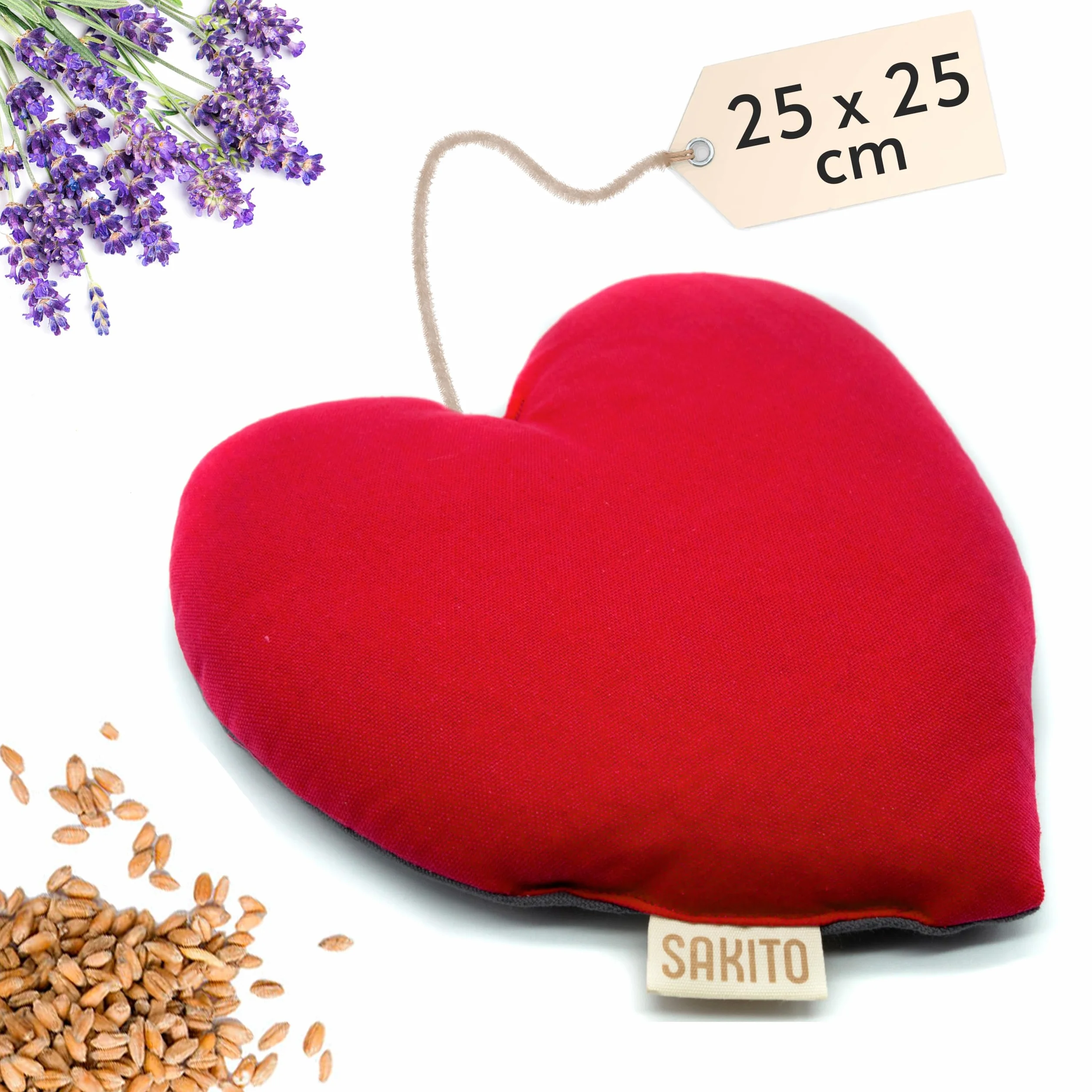 Bouillotte Micro-onde 25x25 cm Thérapie Naturelle Stress Douleurs Musculaires Chaud Froid Lavande