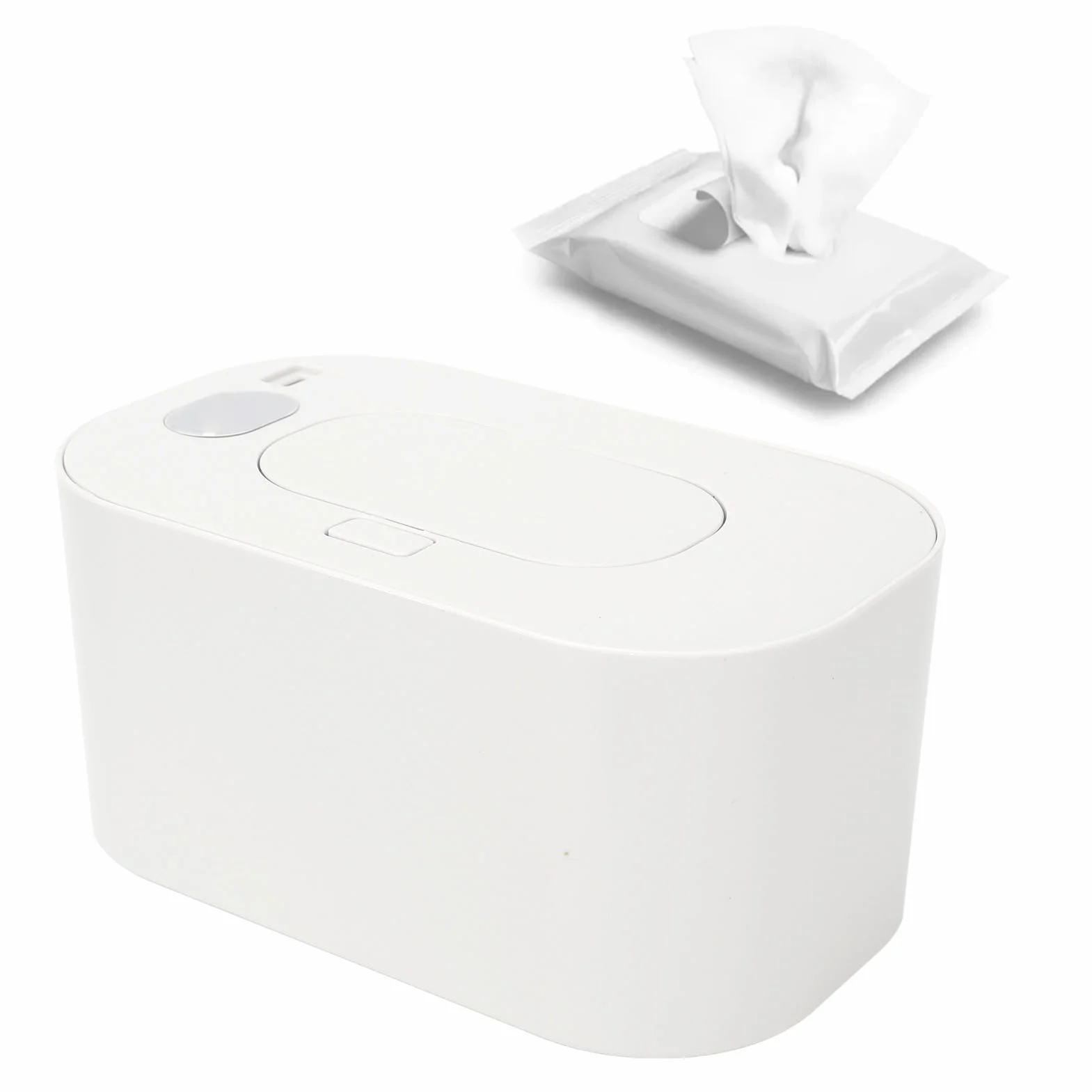 Chauffe-lingettes pour Bébé Yosoo Health Gear, Distributeur de Lingettes Humides à Température Constante, Blanc