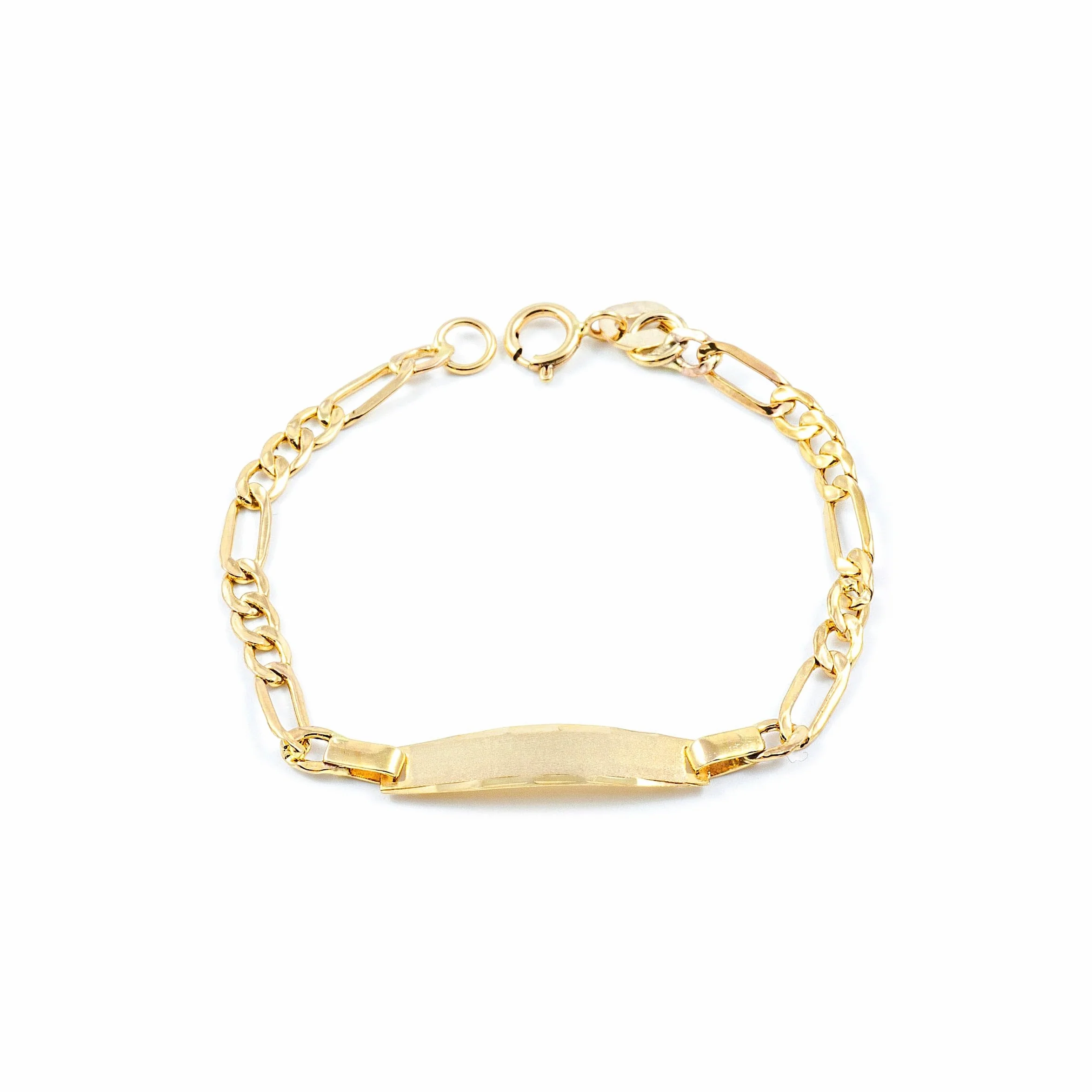 Monde Petit Bracelet Enfant Or Jaune 9 Carats Coffret Cadeau Certificat