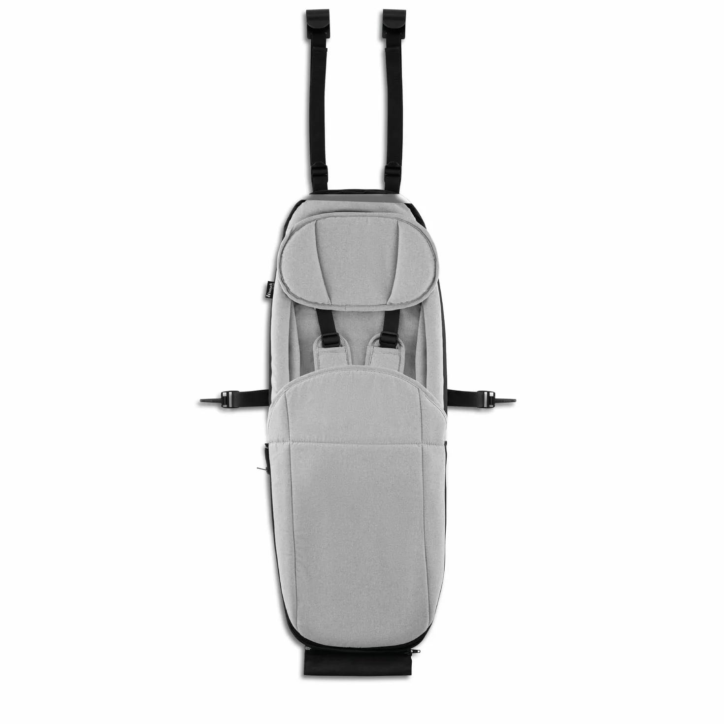 Hauck Hamac Remorque Bébé Velo Baby Lounger 2 Dryk Duo Gris Siège Nouveau-Né Harnais 5 Points