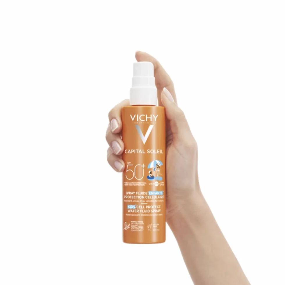 Vichy Capital Soleil Spray Fluide Enfants Protection Cellulaire SPF50+ Haute Protection UV 200 ml