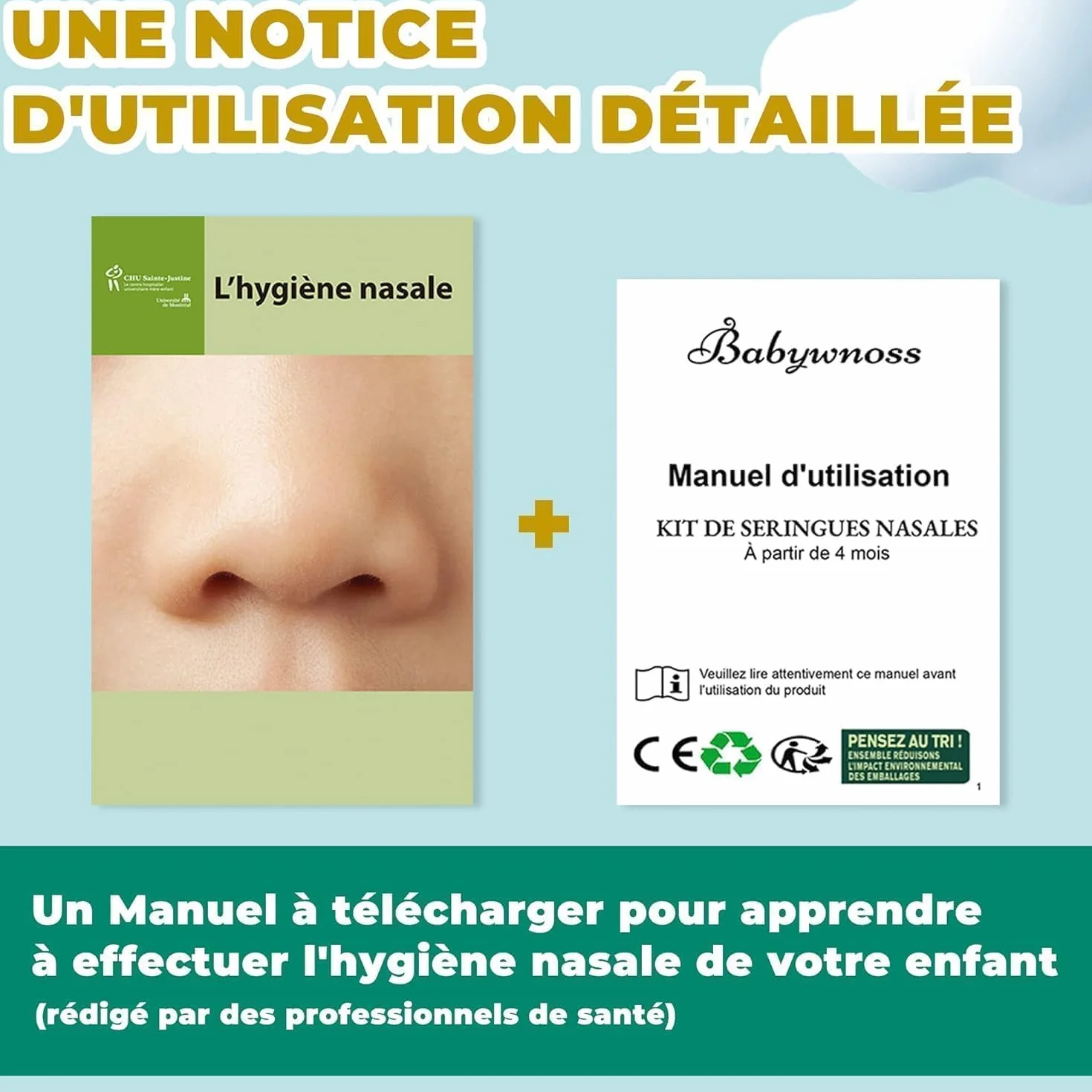 Lot de 16 Embout Seringue Nasale Bébé Mouche Bébé Blanc 16 Pièces + 1 Brosse