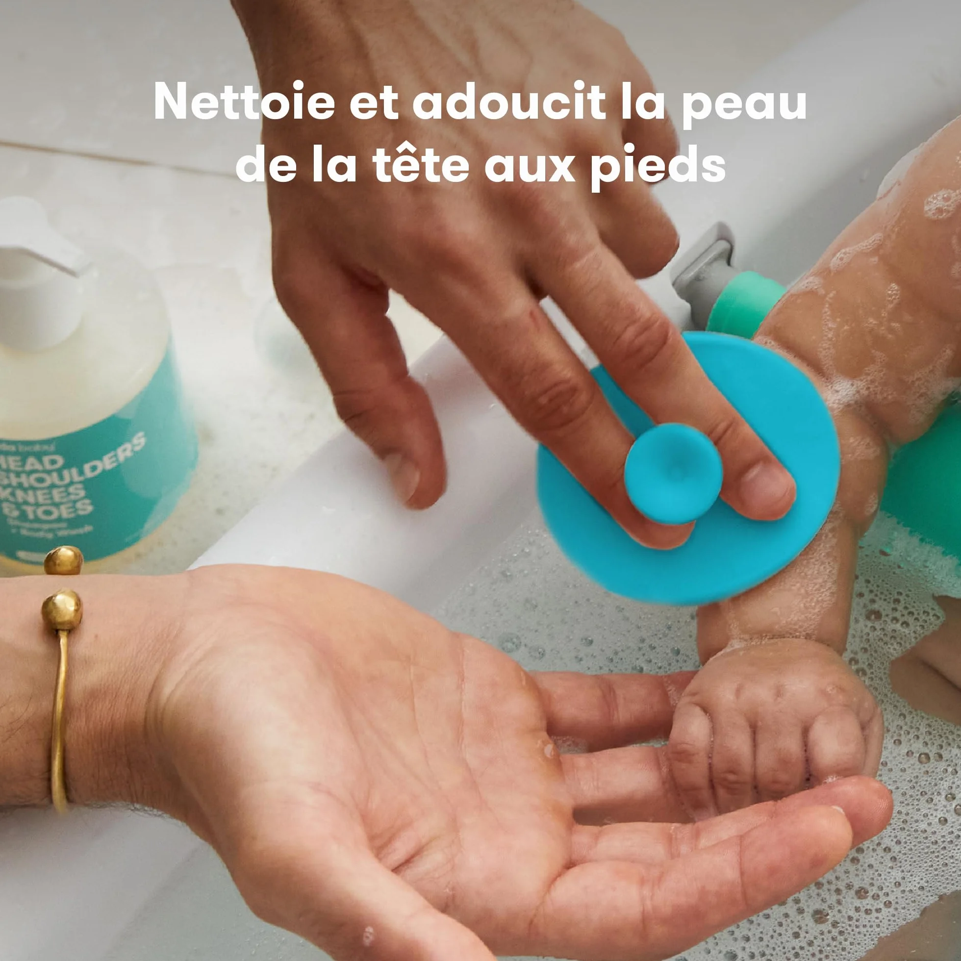 Frida Baby DermaFrida The SkinSoother brosse de bain pour bébé anti-croûtes de lait