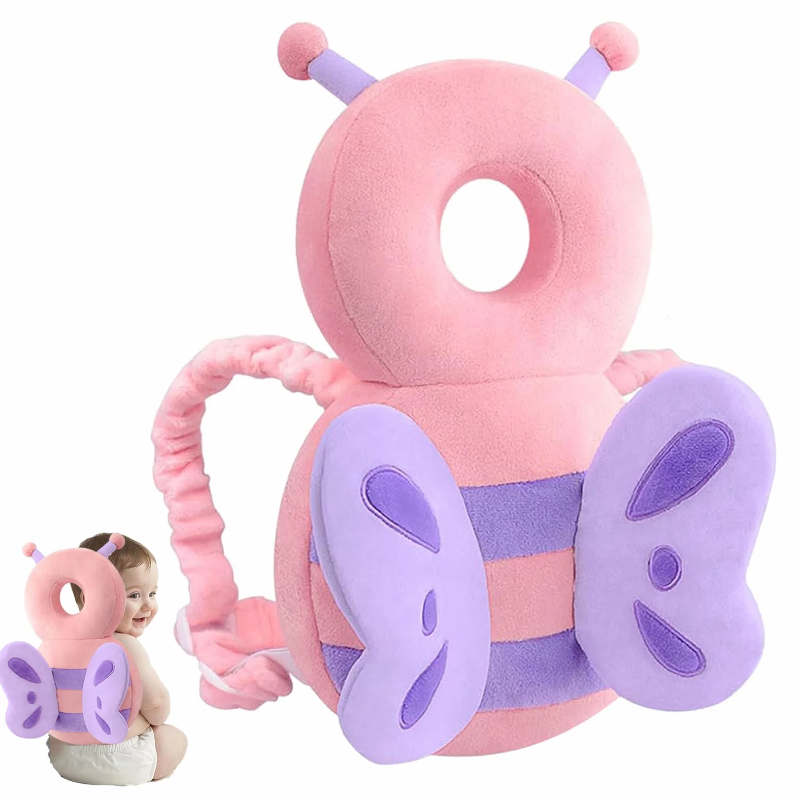 Coussin de Protection de Tête de Bébé Réglable pour Apprentissage Rampe et Marche