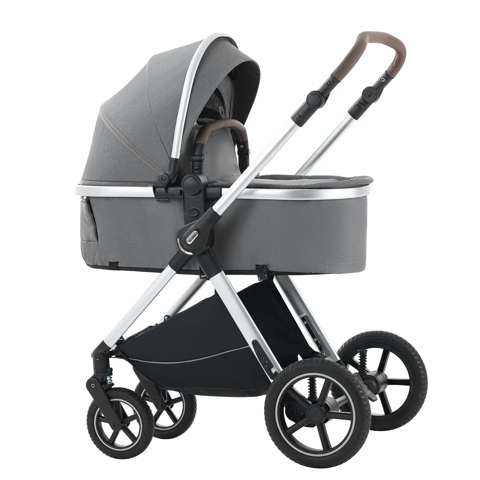 Poussette 3 en 1 Citadines Combinée Tricycle Baby Walker Haute Paysage pour 0-36 mois Pliante Trolley Bébé