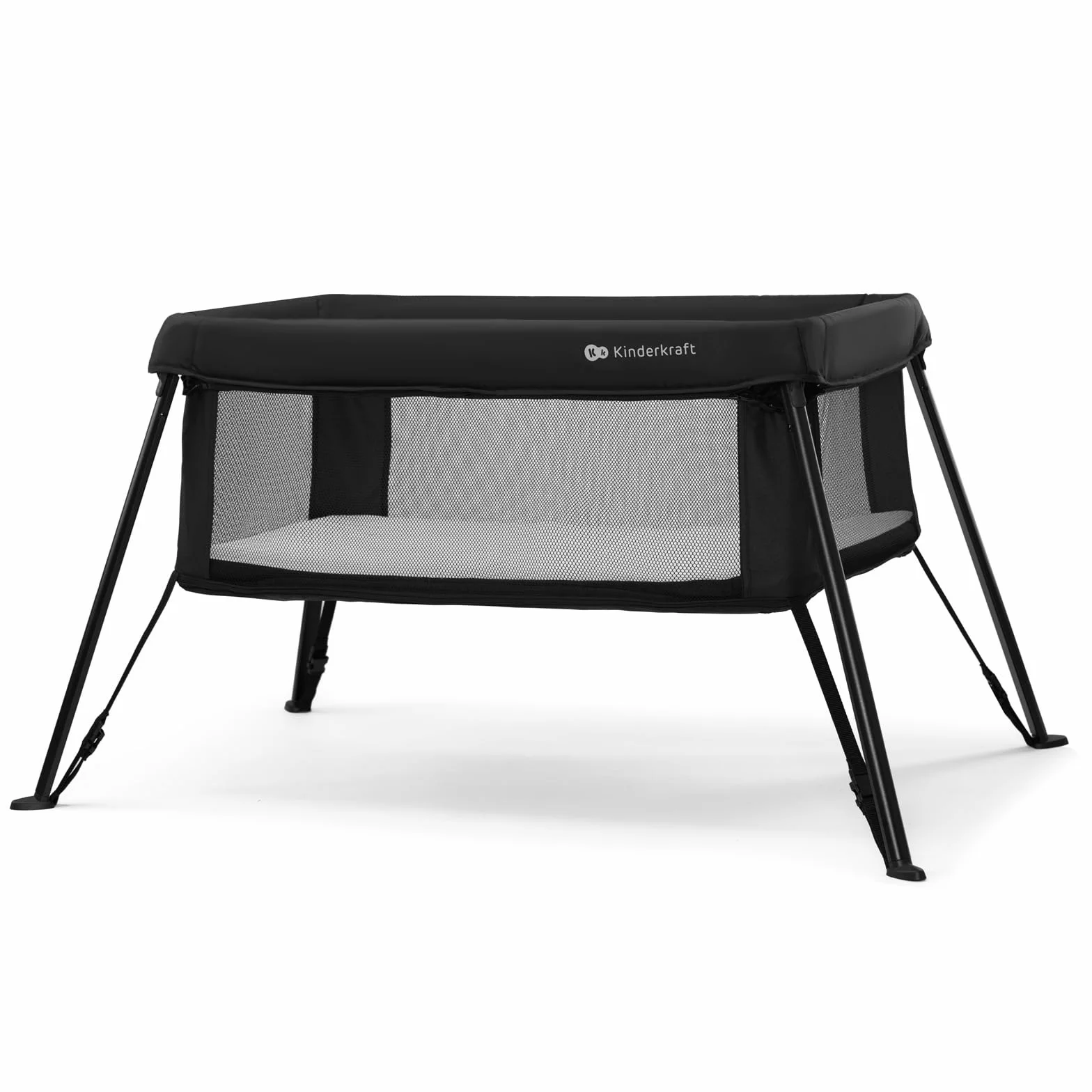 Kinderkraft Cami Lit Parapluie 3 en 1, Lit bébé avec Matelas, Noir