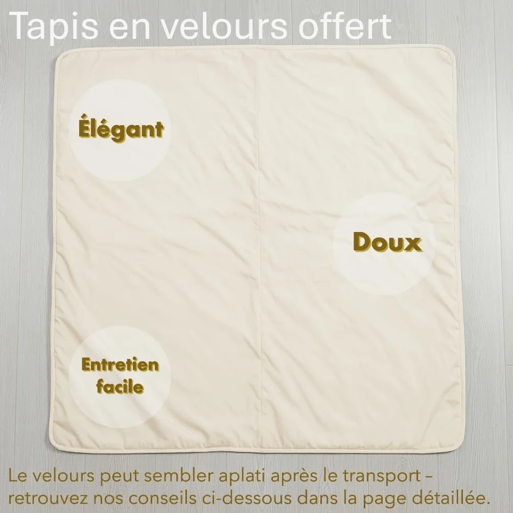 Parc bébé Pliable avec Tapis 130 x 130 cm, Tissu Oxford, Filet Respirant et Ventouses