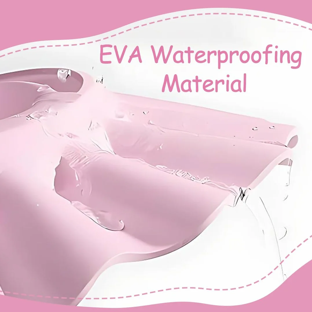 Bonnet de Douche pour Bébé – Casquette de Protection Solaire Ajustable pour Enfants, Bonnet de Bain (Rose)