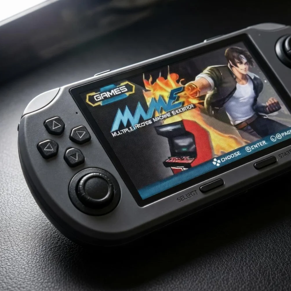 MICHLO SF3000HD Console rétro portable écran IPS 4,5" Mini HDMI Batterie 3000 mAh Noir