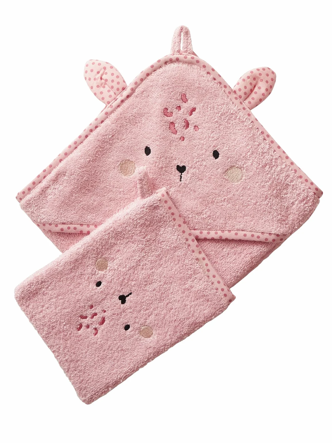 VERTBAUDET Cape de bain bébé à capuche brodée animaux