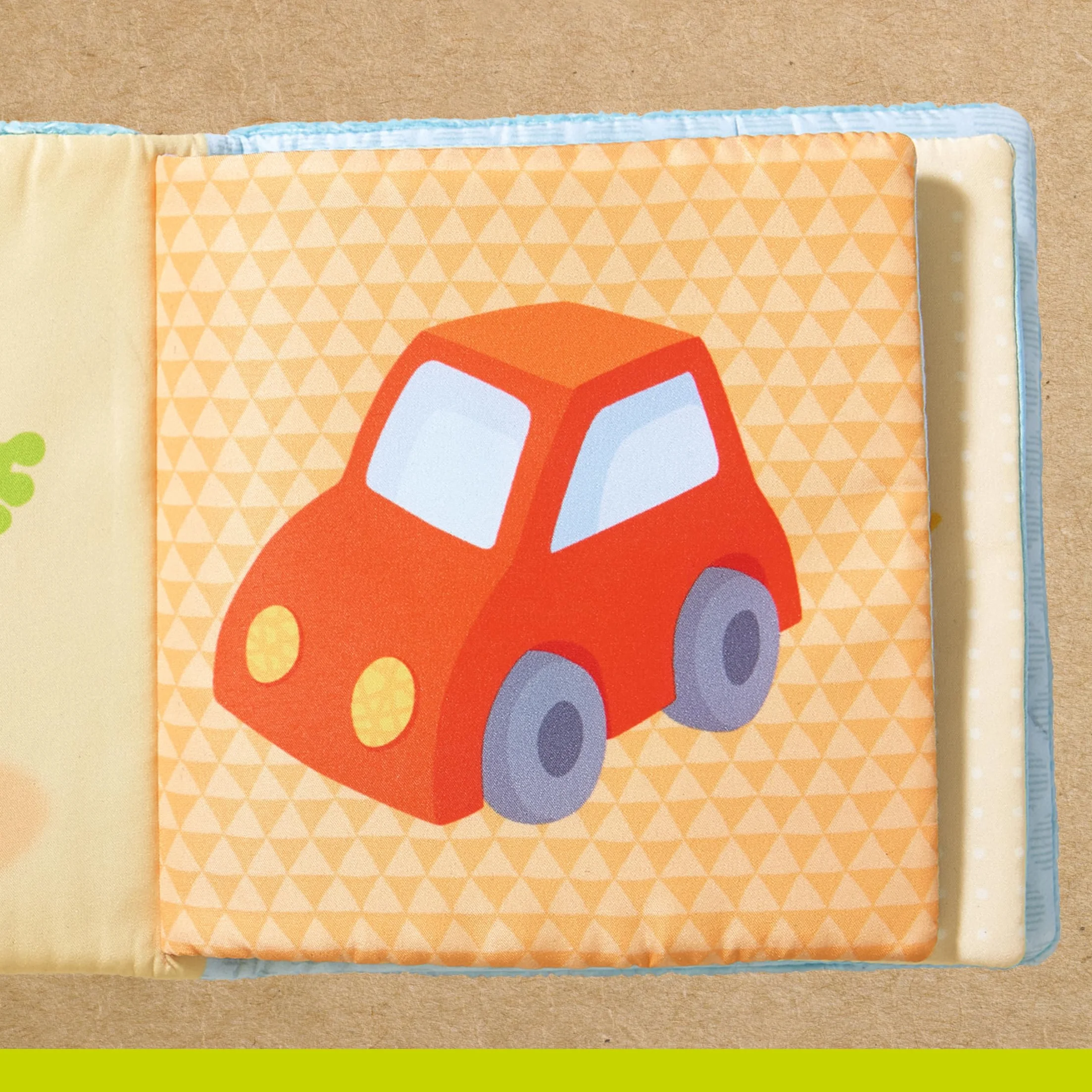 HABA Livre Grenouille Magique en Tissu avec Effets Miroir & Textures, Jeu Doux pour bébés dès 6 Mois