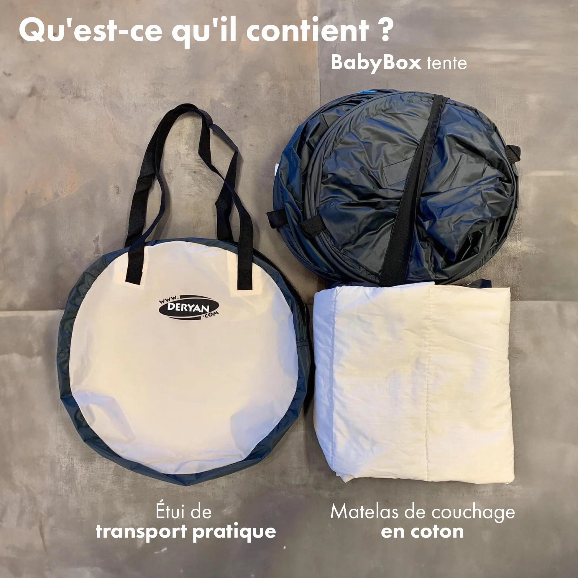 Deryan Babybox Lit de Voyage Crème, 1 Pièce
