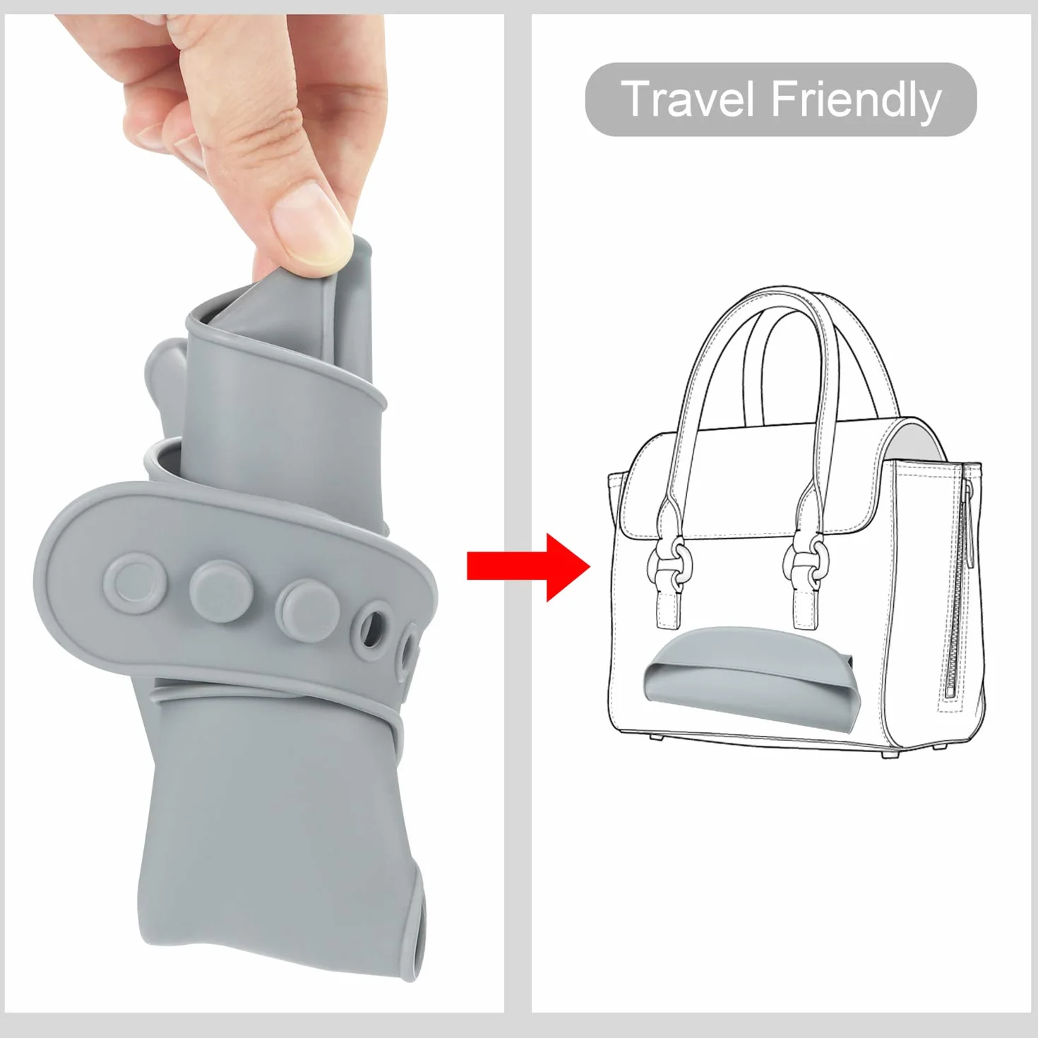 Bavoir pour Bébé en Silicone PandaEar Lot de 3 Imperméable Ultra Fins Léger Ajustable Facile à Nettoyer