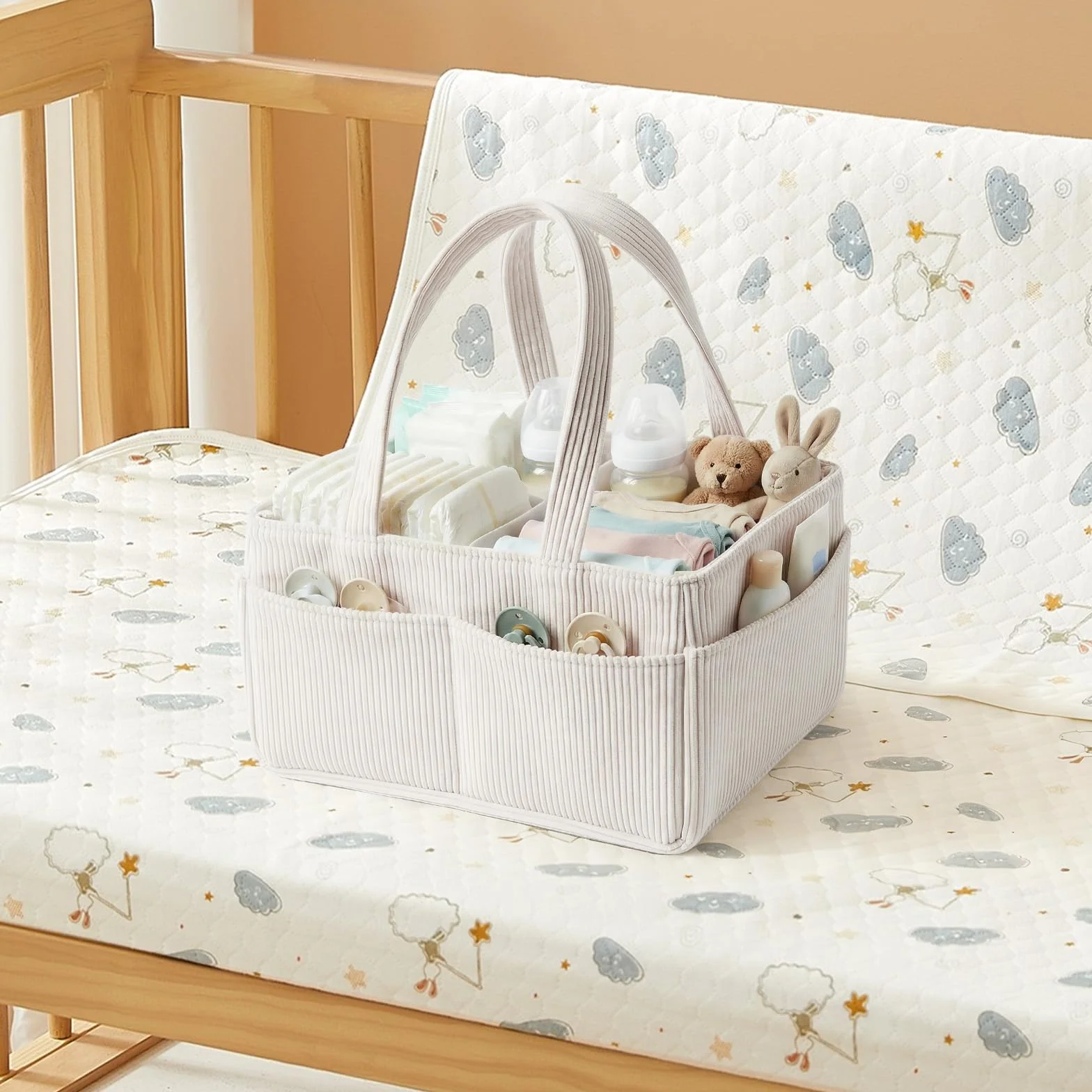 Panier à couches organisateur table à langer grand rangement chambre enfant station à langer