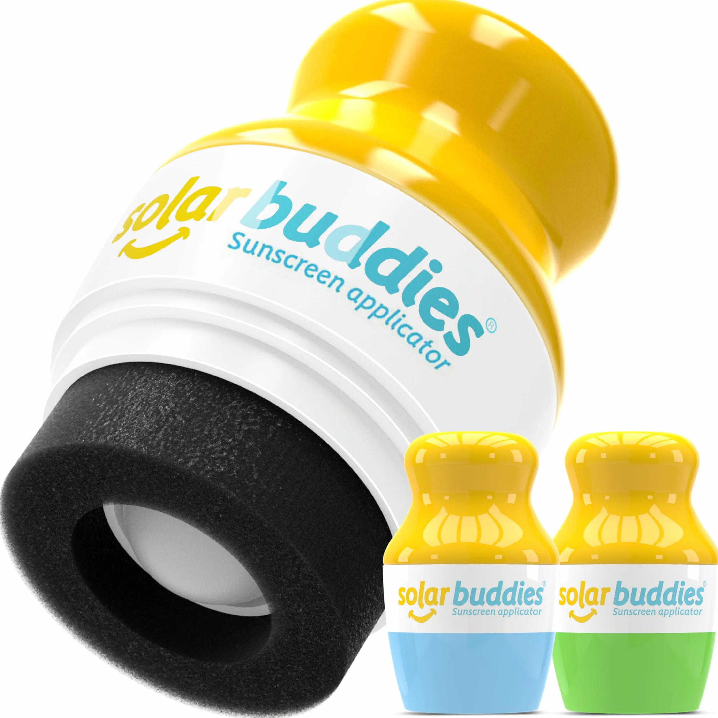Solar Buddies Applicateur de crème solaire rechargeable sans BPA 100 ml Lot de 2