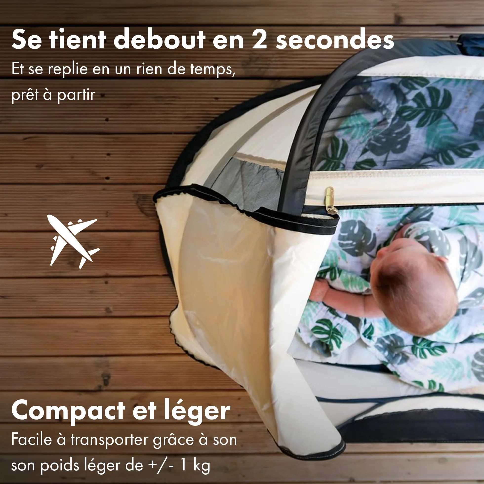 Deryan Babybox Lit de Voyage Crème, 1 Pièce