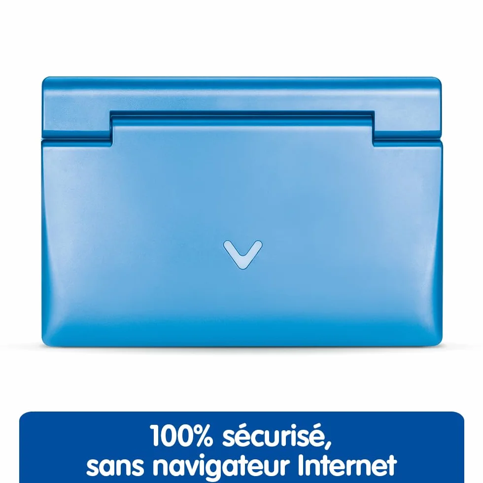 VTech Genius XL Ordi Éducatif Bilingue Bleu Ordinateur Enfant avec Écran LCD Clavier AZERTY Souris 164 Jeux Éducatifs CP CM2 Cadeau Enfant 6 Ans Français Anglais