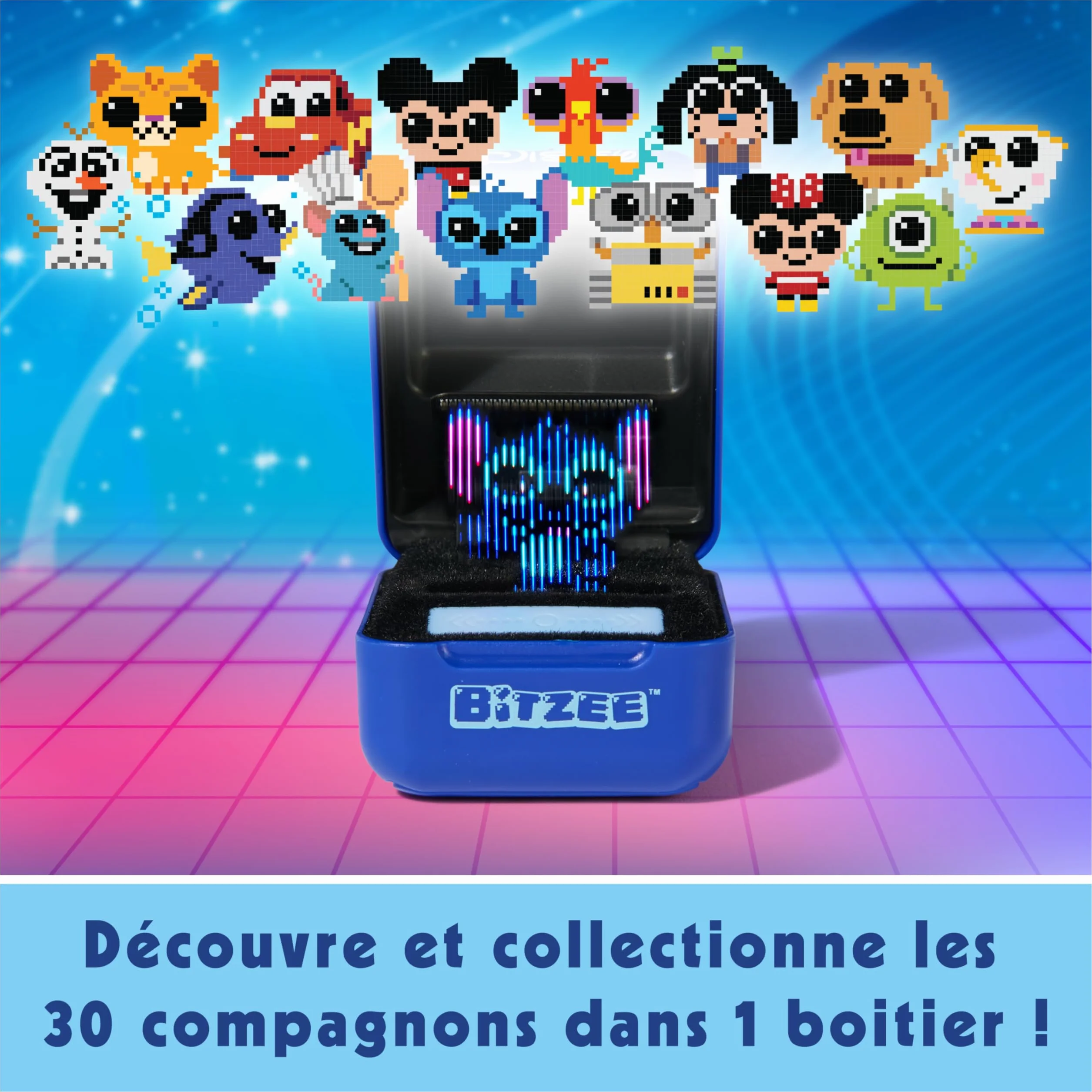 Bitzee Disney - Animal Interactif Digital 3D avec 30 Compagnons Électroniques - Sons Réactions et Jeux pour Enfant 5+