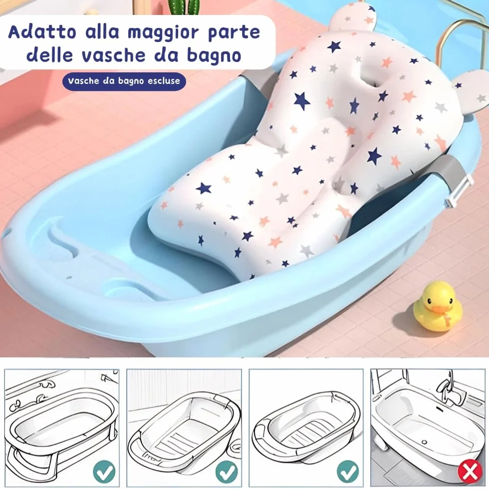Coussin de bain bébé réducteur baignoire universel antidérapant