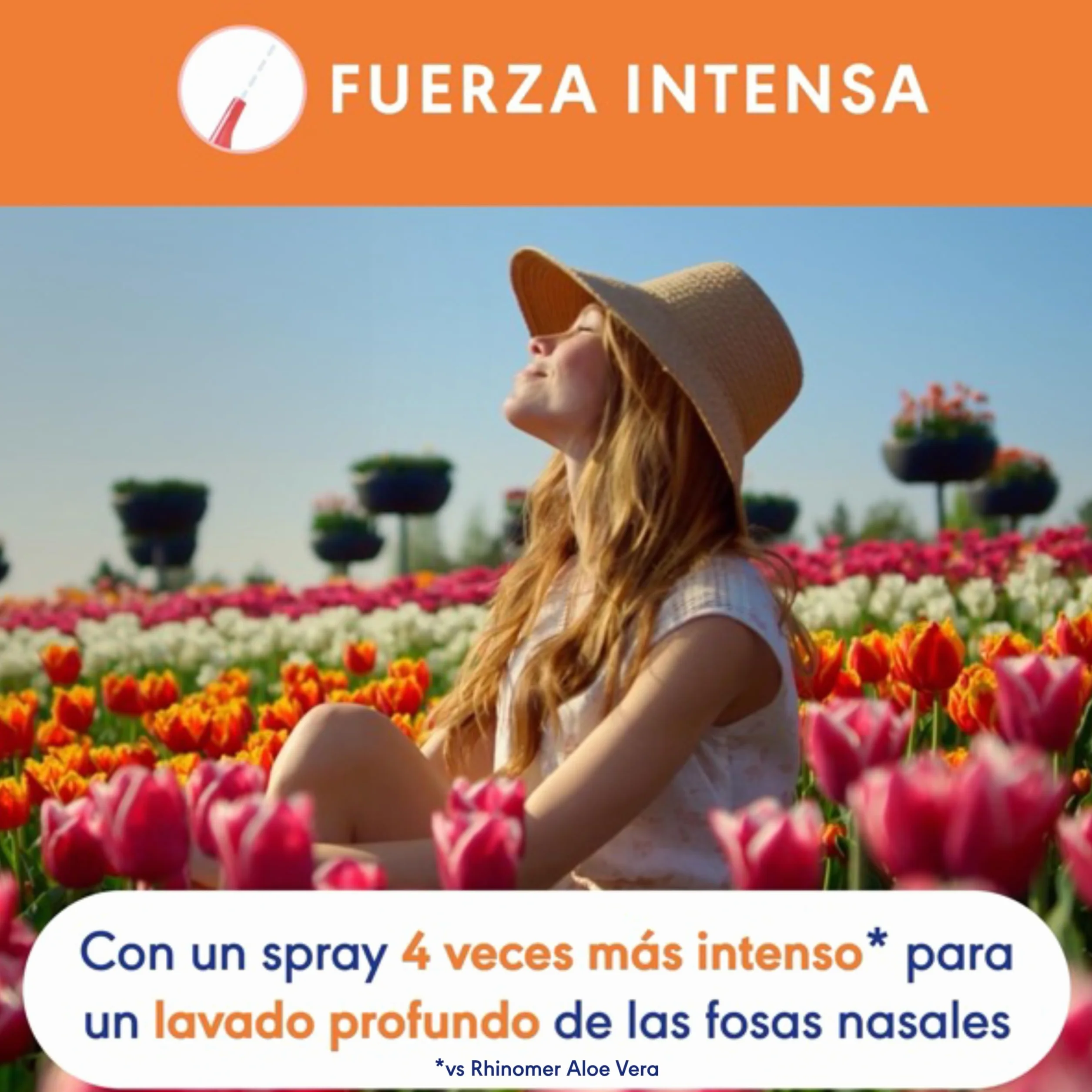 Rhinomer Spray nasal 100 % naturel eau de mer isotonique à l'aloe vera décongestionne soulage allergie force intense adultes 100 ml