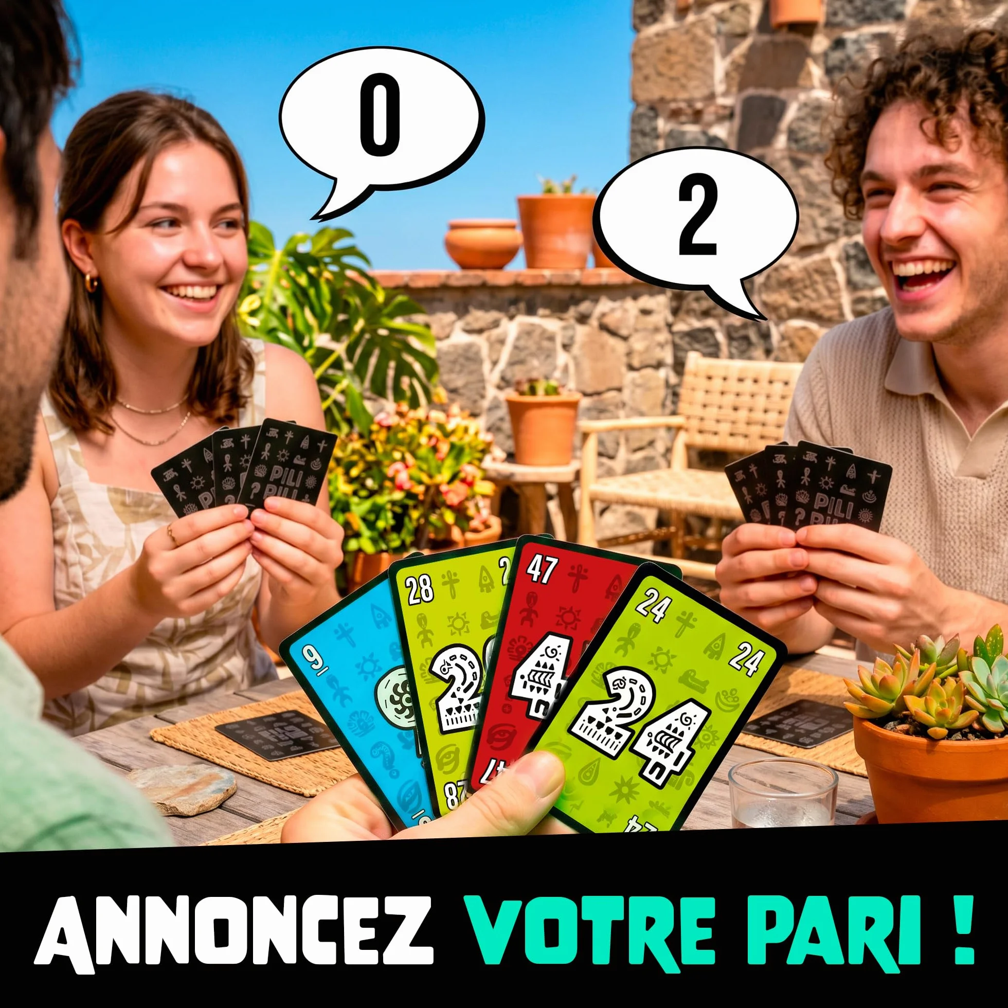 ATM Gaming PILI PILI Jeu de Société Vainqueur Grand Prix du Jouet 2025 Jeu de Cartes Tactique et d’Ambiance 2 à 8 Joueurs 20 Min