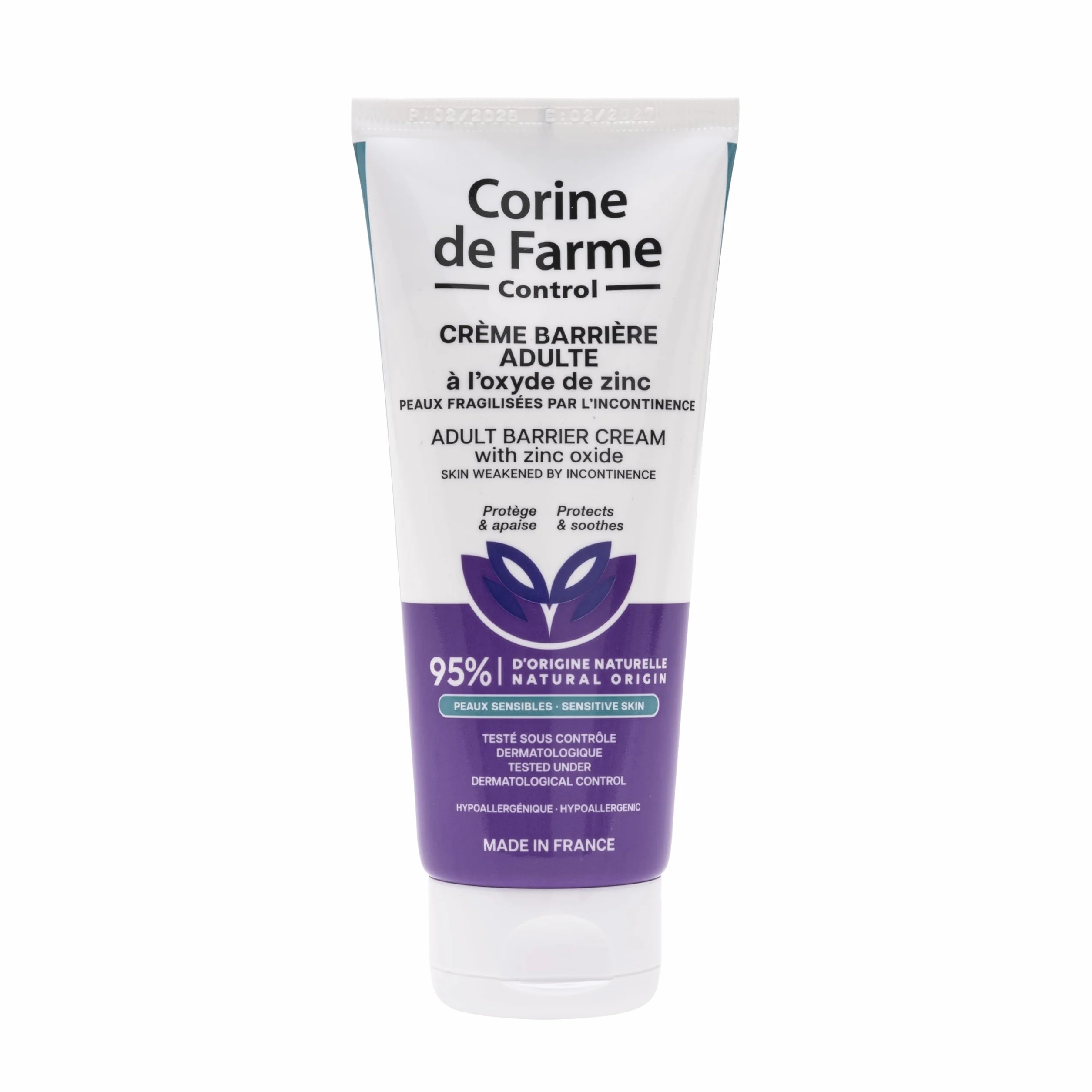Corine de Farme Crème Barrière Adulte Oxyde de Zinc 100ml Protection Peaux Sensibles