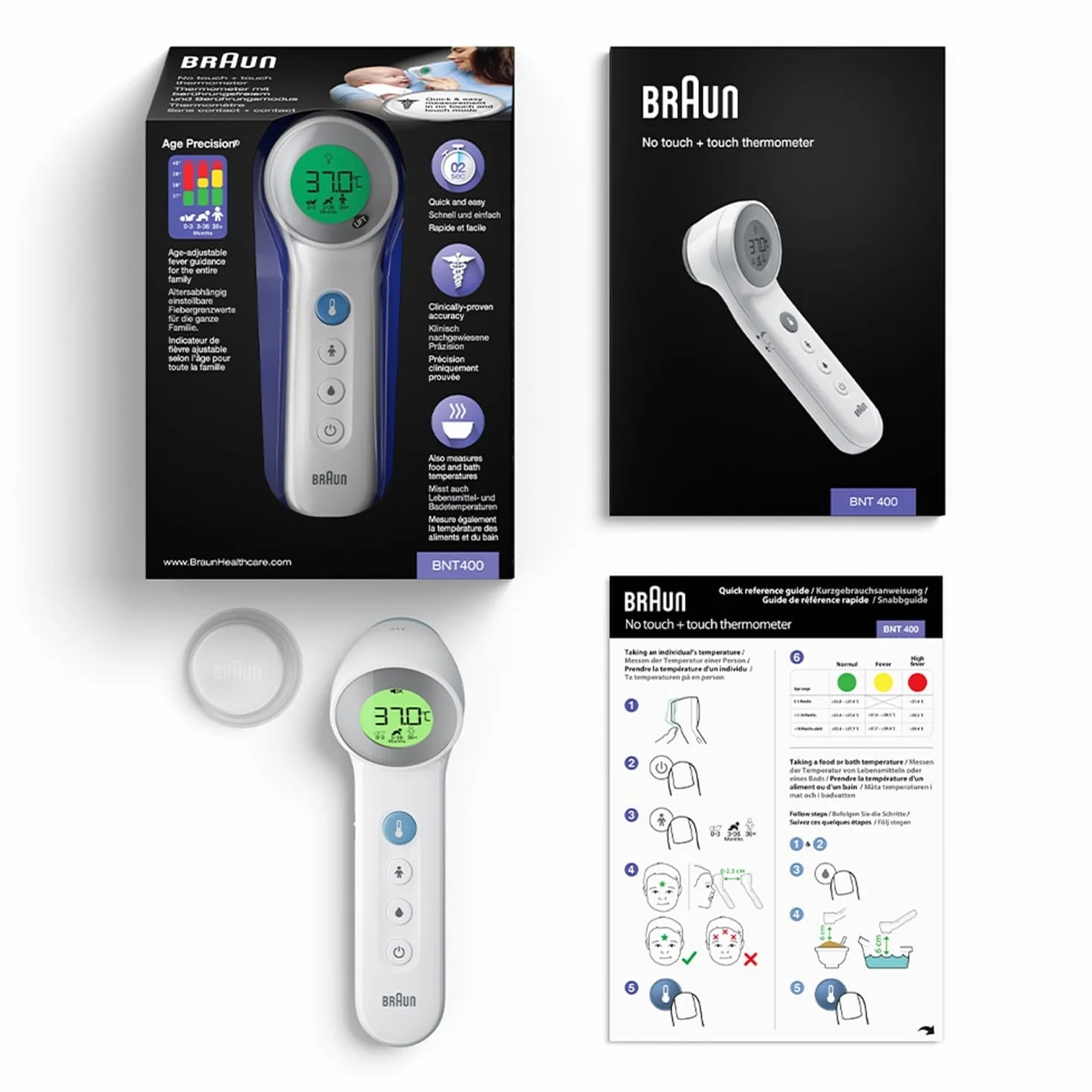 Braun BNT400EE No Touch + Touch Thermomètre