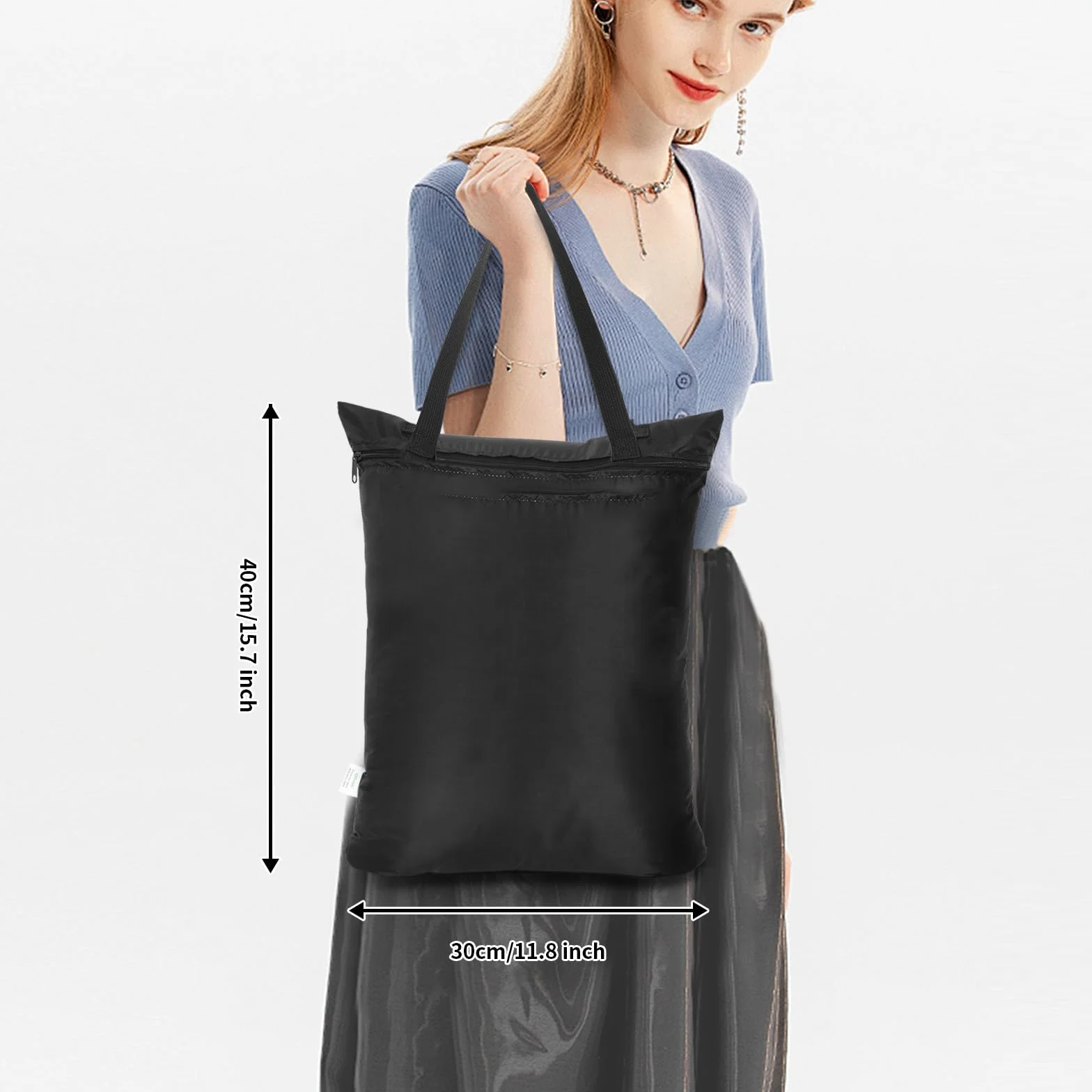 Sac Linge Sale Voyage Pliable Imperméable 30x40CM Lot de 2 avec Poignée Sac de Rangement pour Vêtements