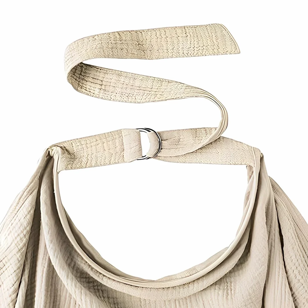 SULIUDAJI Tablier Allaitement Grande Housse Mousseline Coton Cape Anneau Rigide