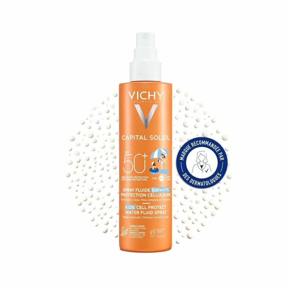 Vichy Capital Soleil Spray Fluide Enfants Protection Cellulaire SPF50+ Haute Protection UV 200 ml