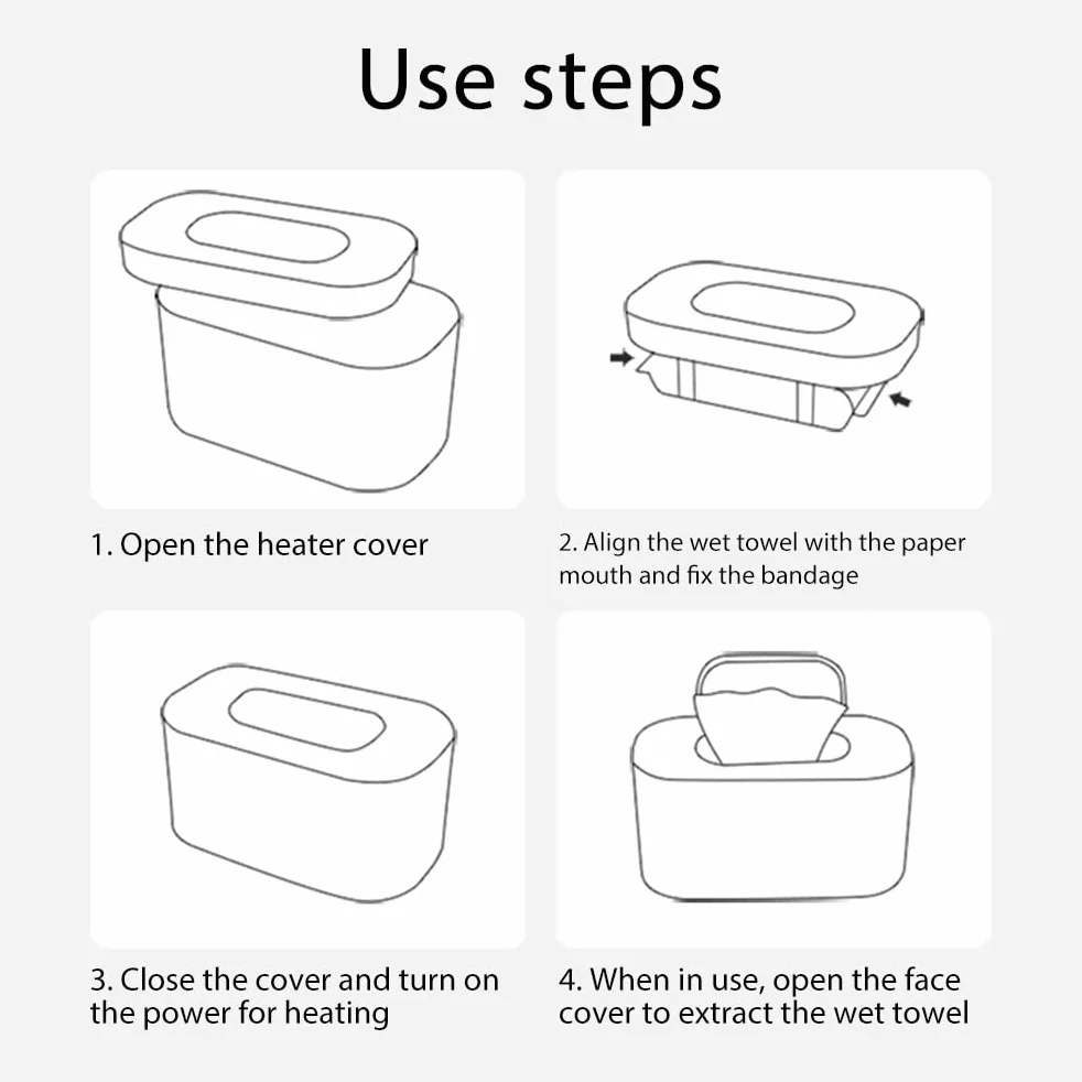 Réchauffeur de lingettes pour bébé Chauffe-Linge Distributeur thermostat température réglable