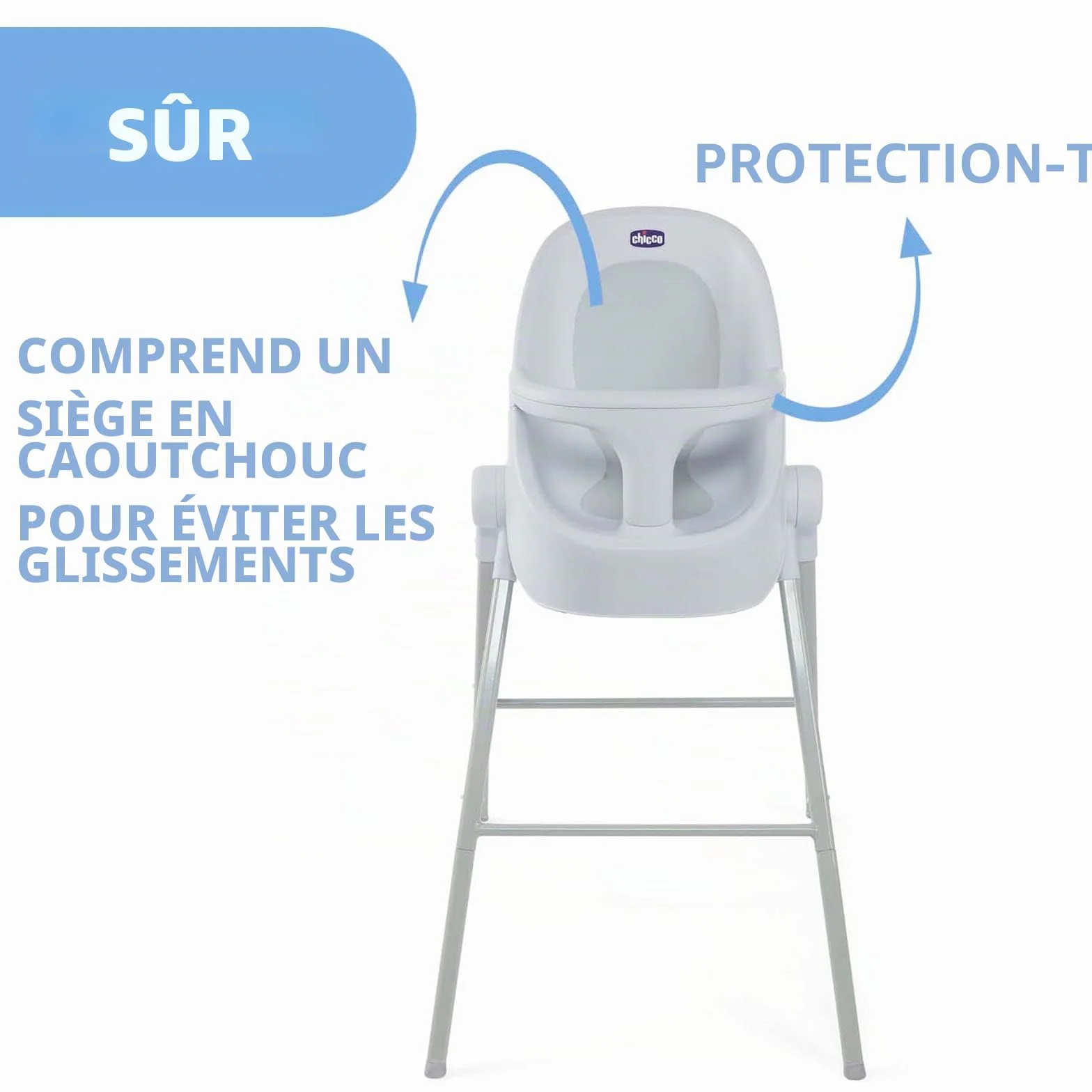 Chicco Siège de Bain Bubble Nest Cool Grey