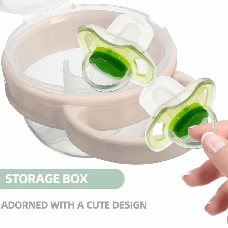 Abaodam Étui à Tétine de Voyage pour Bébé Boîte à Tétine Portable